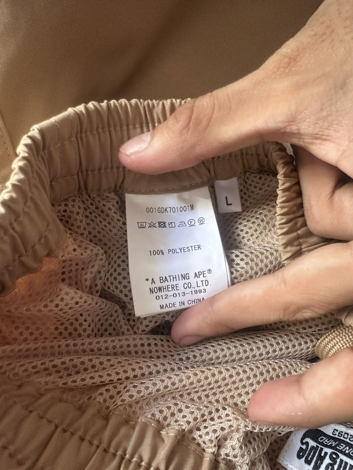 Bape Bape Tan Beach swim shorts Size US 34 / EU 50 - 5 Thumbnail
