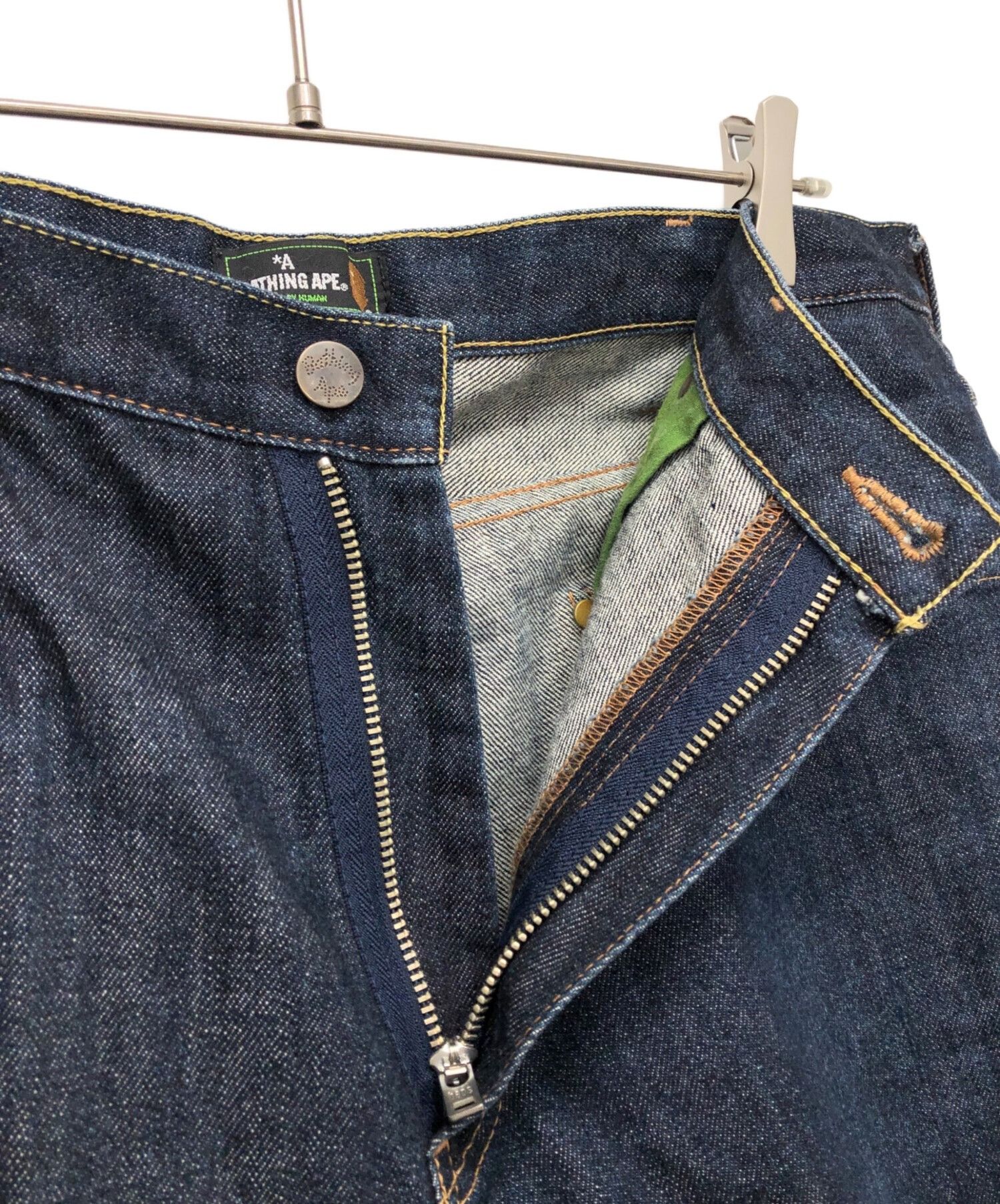 Bape A BATHING APE Denim Shorts Indigo Size XL Size US 34 / EU 50 - 3 Thumbnail