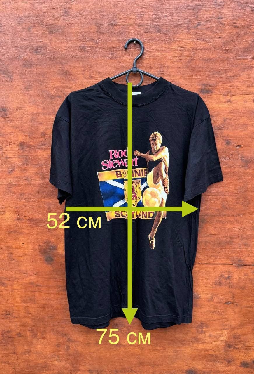 Band Tees Rod Stewart 1999 Bonnie Scotland Hampden Park Concert sz L Size US L / EU 52-54 / 3 - 8 Thumbnail
