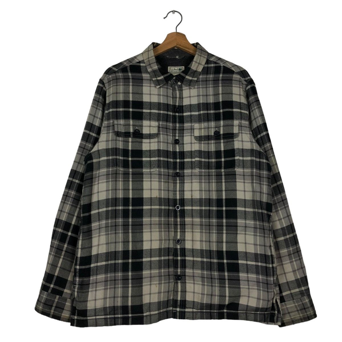 Japanese Brand 🔥VINTAGE FLANNEL SHIRT JACKET L.L.BEAN CHECK TARTAN DESIGN Size US L / EU 52-54 / 3 - 3 Thumbnail