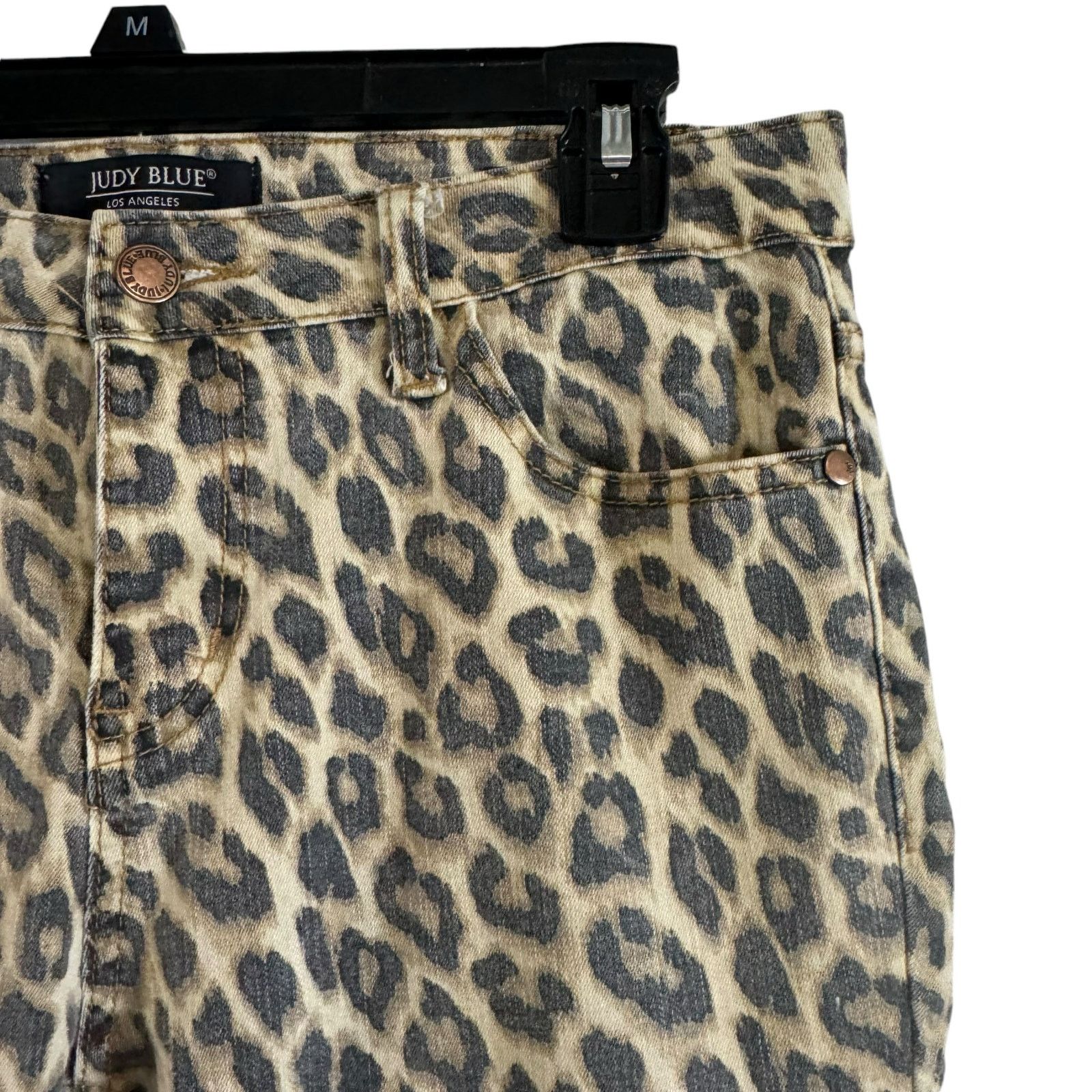 Judy Blue Judy Blue Jeans Size 7/28 Leopard Print Skinny Stretch Denim Size 28" / US 6 / IT 42 - 7 Thumbnail
