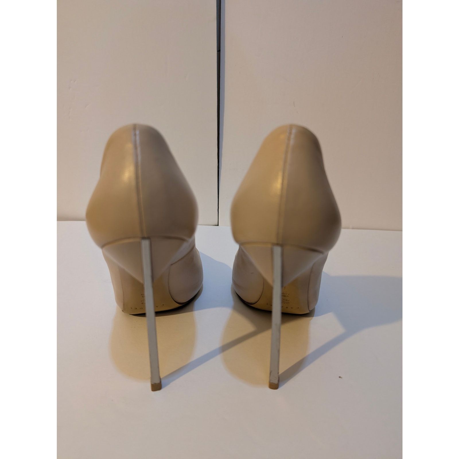 Casadei Casadei Blade Brown Tan Nude High Heels Size 11 Euro 41 Size US 11 / IT 41 - 3 Thumbnail