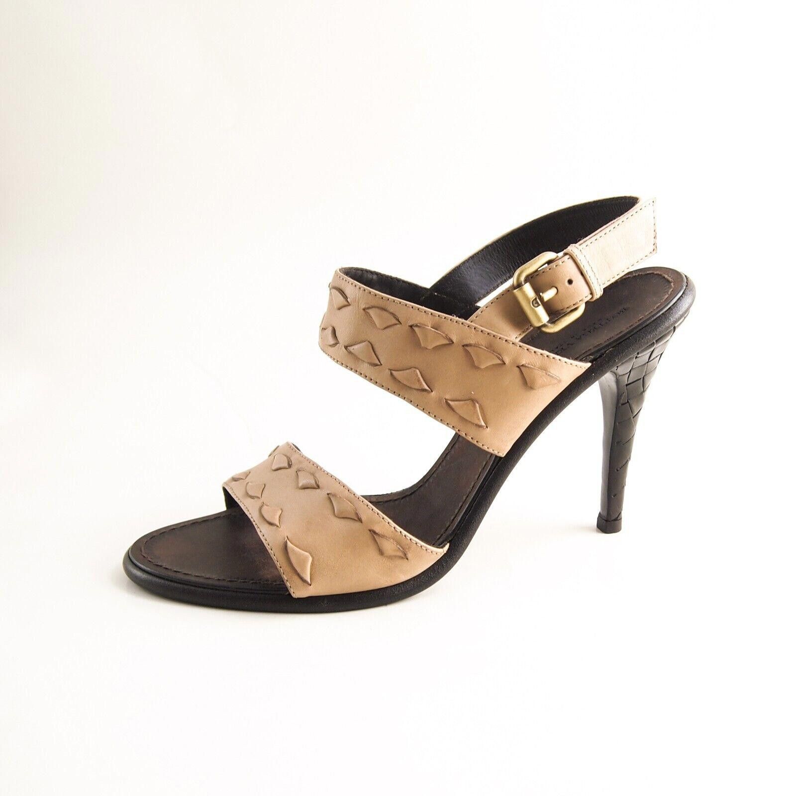 Bottega Veneta Bottega Veneta Strappy Sandals Beige Leather US 9 EU 39 Size US 9 / IT 39 - 1 Thumbnail