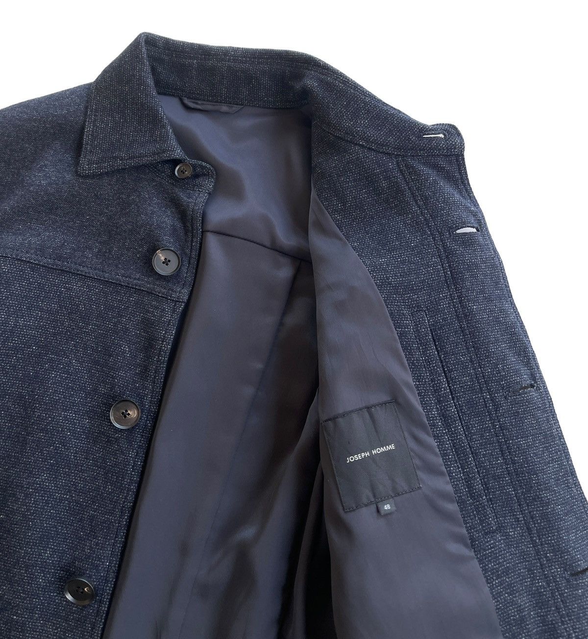 JOSEPH HOMME Joseph Homme Wool / Goatskin Leather Sleeve Jacket Size US S / EU 44-46 / 1 - 8 Thumbnail