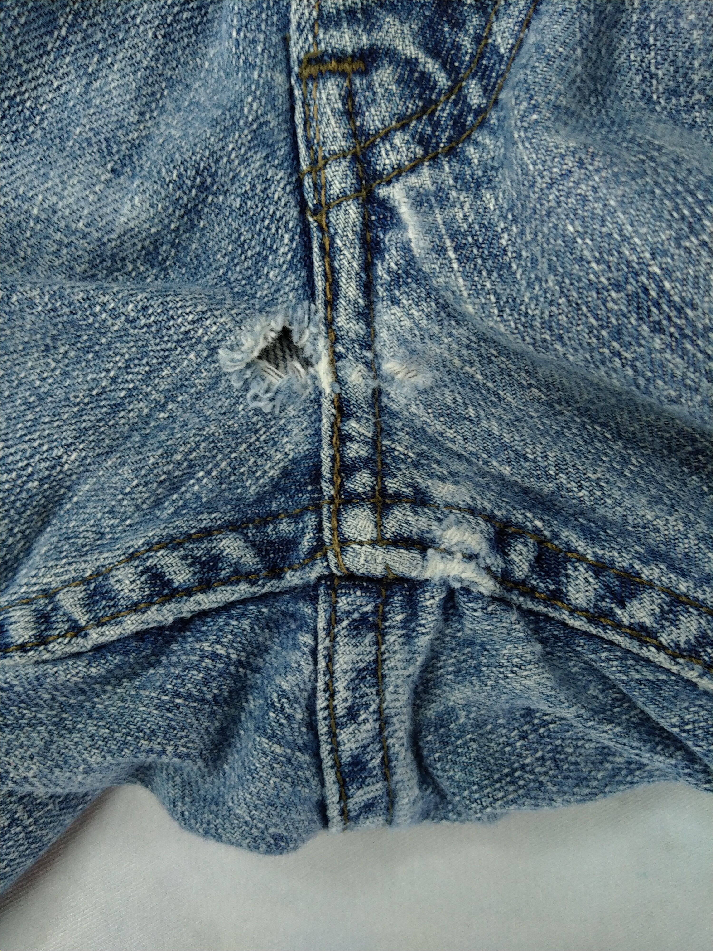 Japanese Brand Levi's 514 Faded Blue Denim 33x30.5 -JN597 Size US 33 - 12 Thumbnail