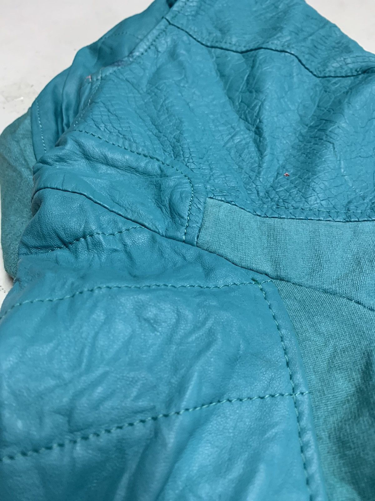 Imperial × Vintage IMPERIAL TURQUOISE PLEATHER JACKET Size US S / EU 44-46 / 1 - 21 Thumbnail