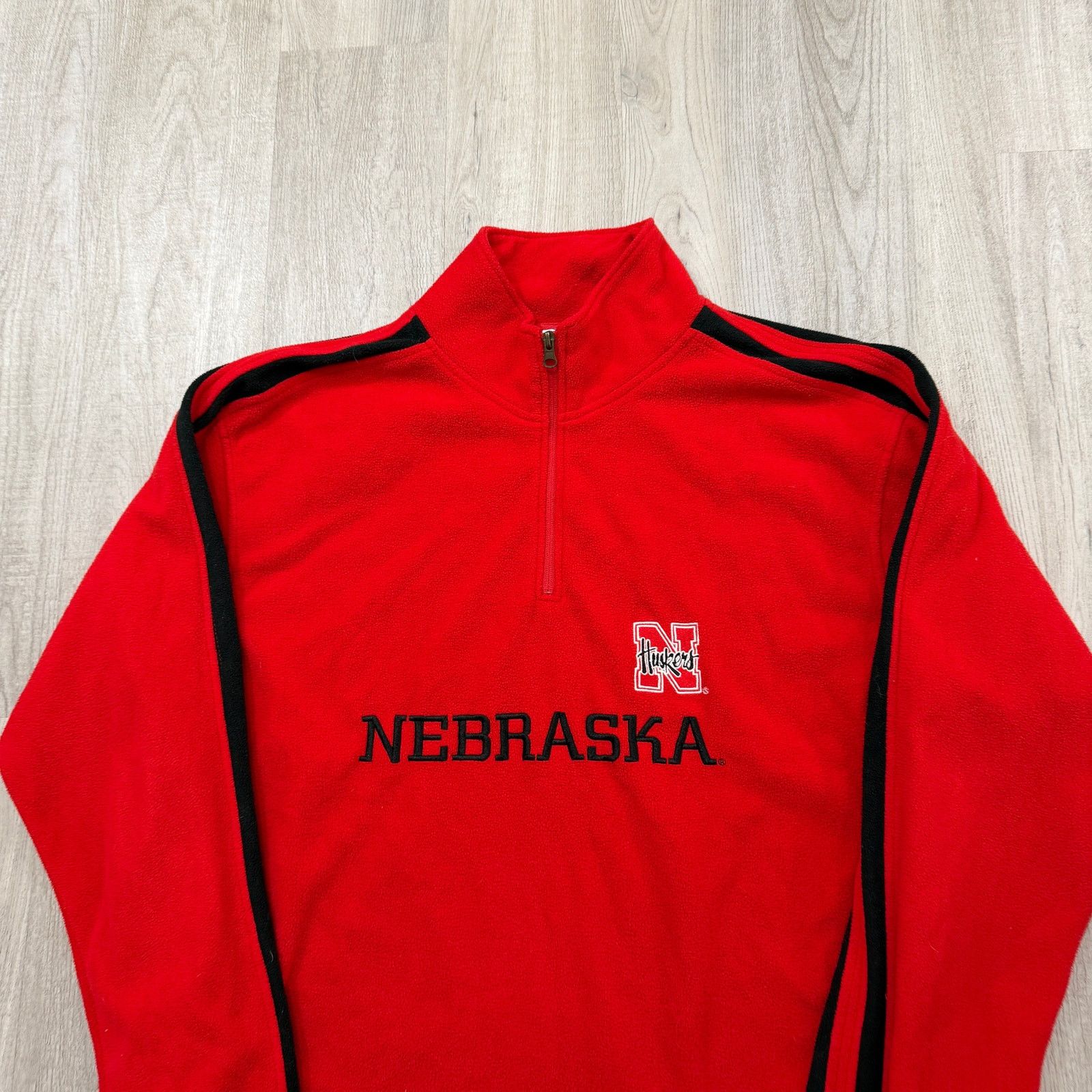 Vintage Vintage Nebraska Cornhuskers 1/4 Zip Fleece Pullover Large Size US L / EU 52-54 / 3 - 2 Thumbnail