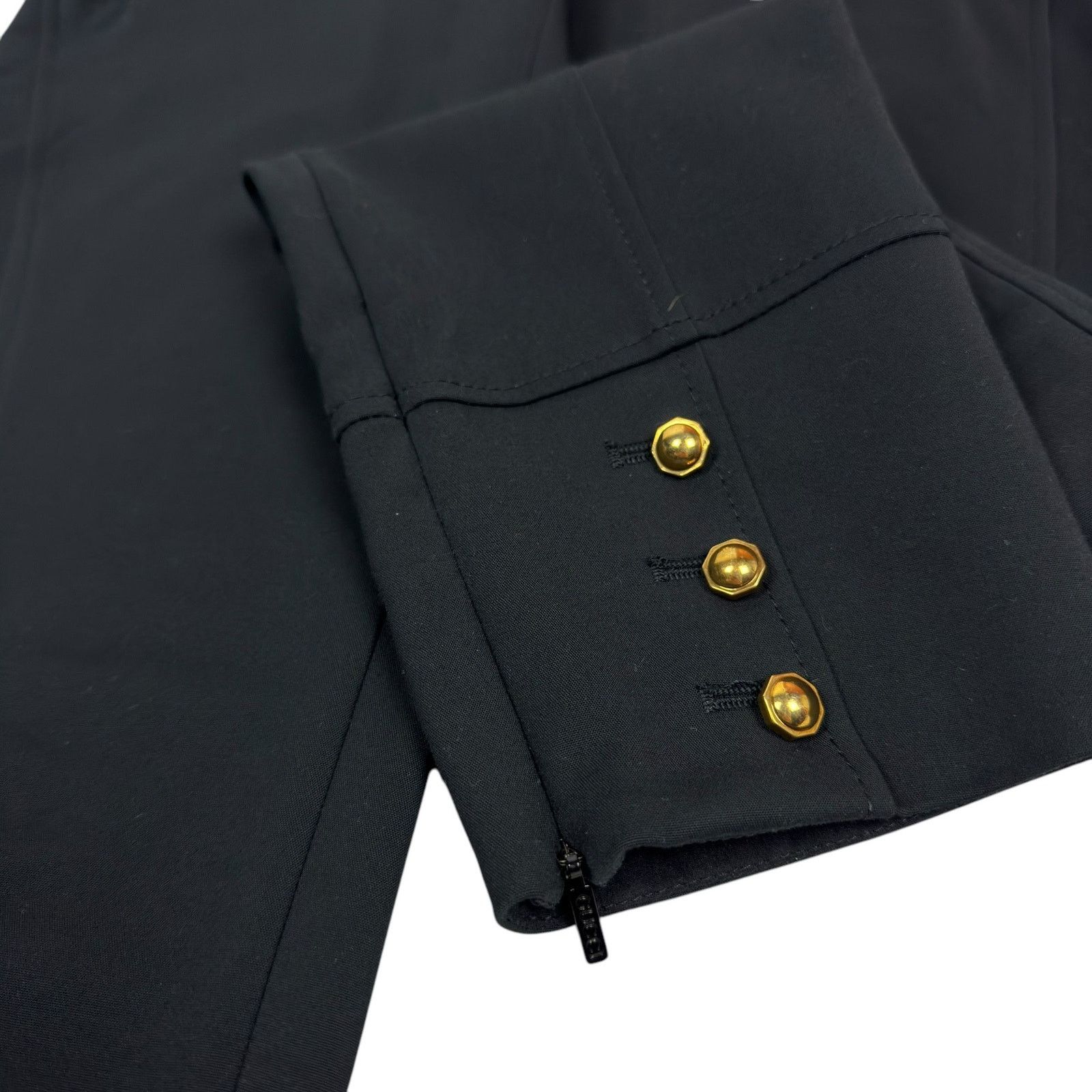 Gucci Gucci Women's Black Cotton Pockets Skinny Leg Dress Pants 40 Size 28" / US 6 / IT 42 - 8 Thumbnail
