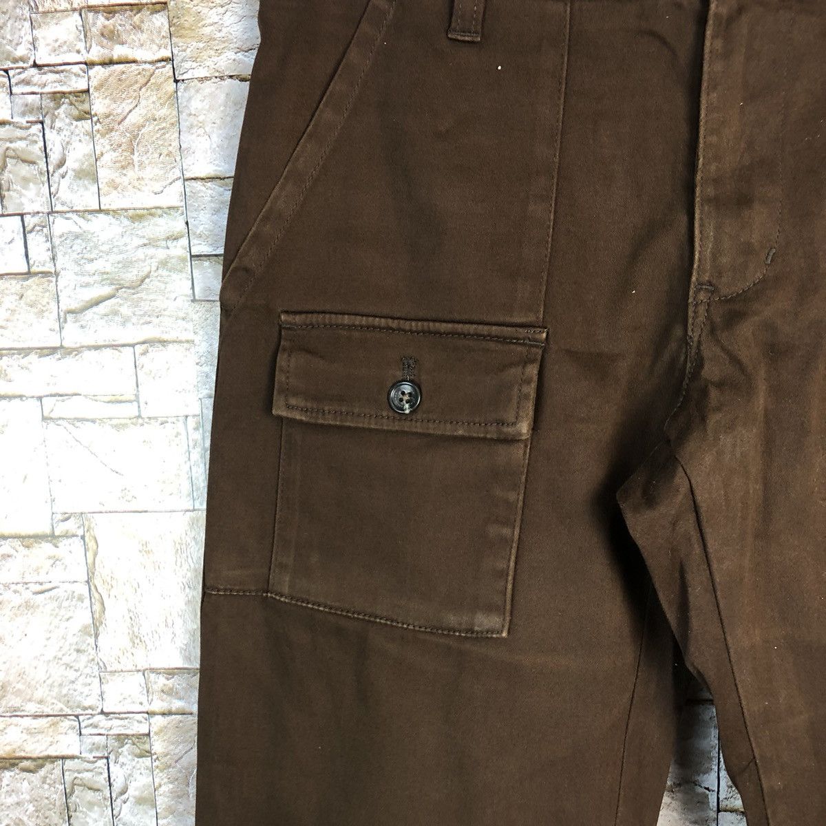 Japanese Brand Comme Ca Commune Dark Brown Cargo Multipocket Pants #A626 Size US 28 / EU 44 - 9 Thumbnail