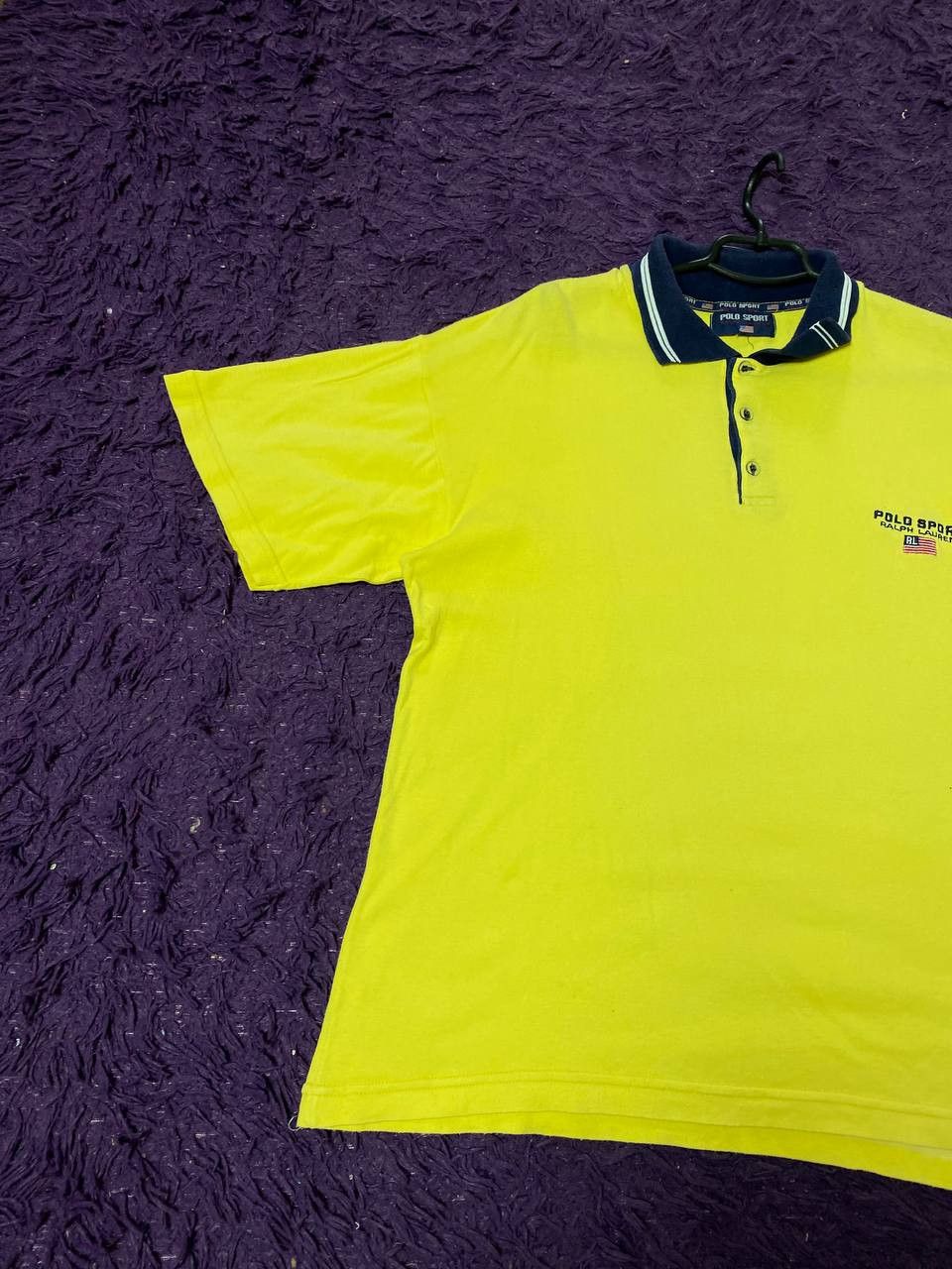 Polo Ralph Lauren 90’s Polo SPORT Ralph Lauren YELLOW Polo Shirt Size US XL / EU 56 / 4 - 5 Thumbnail