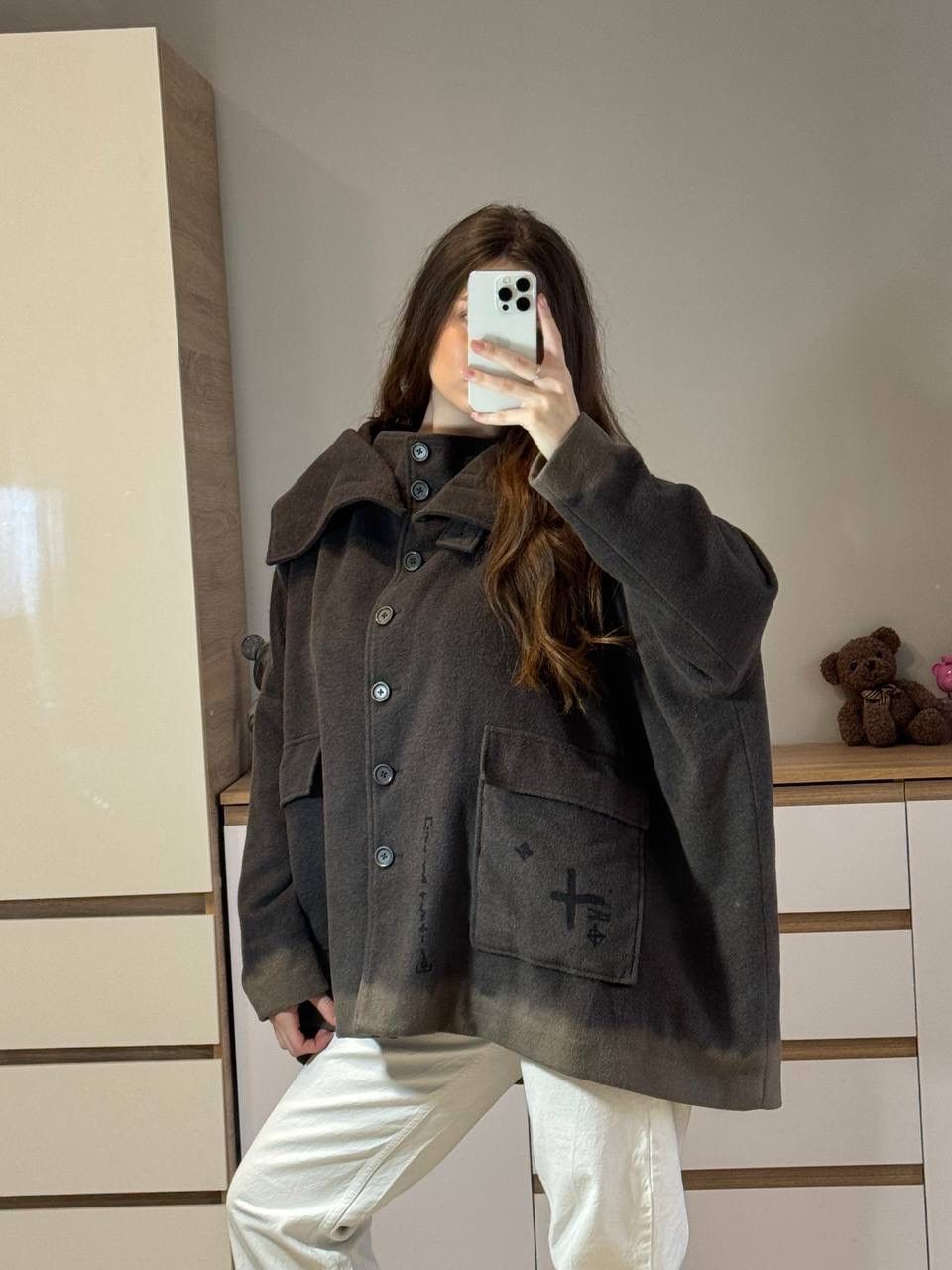 Rundholz Rundholz Avant-Garde Oversized Wool Coat Blean Size S Size S / US 4 / IT 40 - 2 Thumbnail