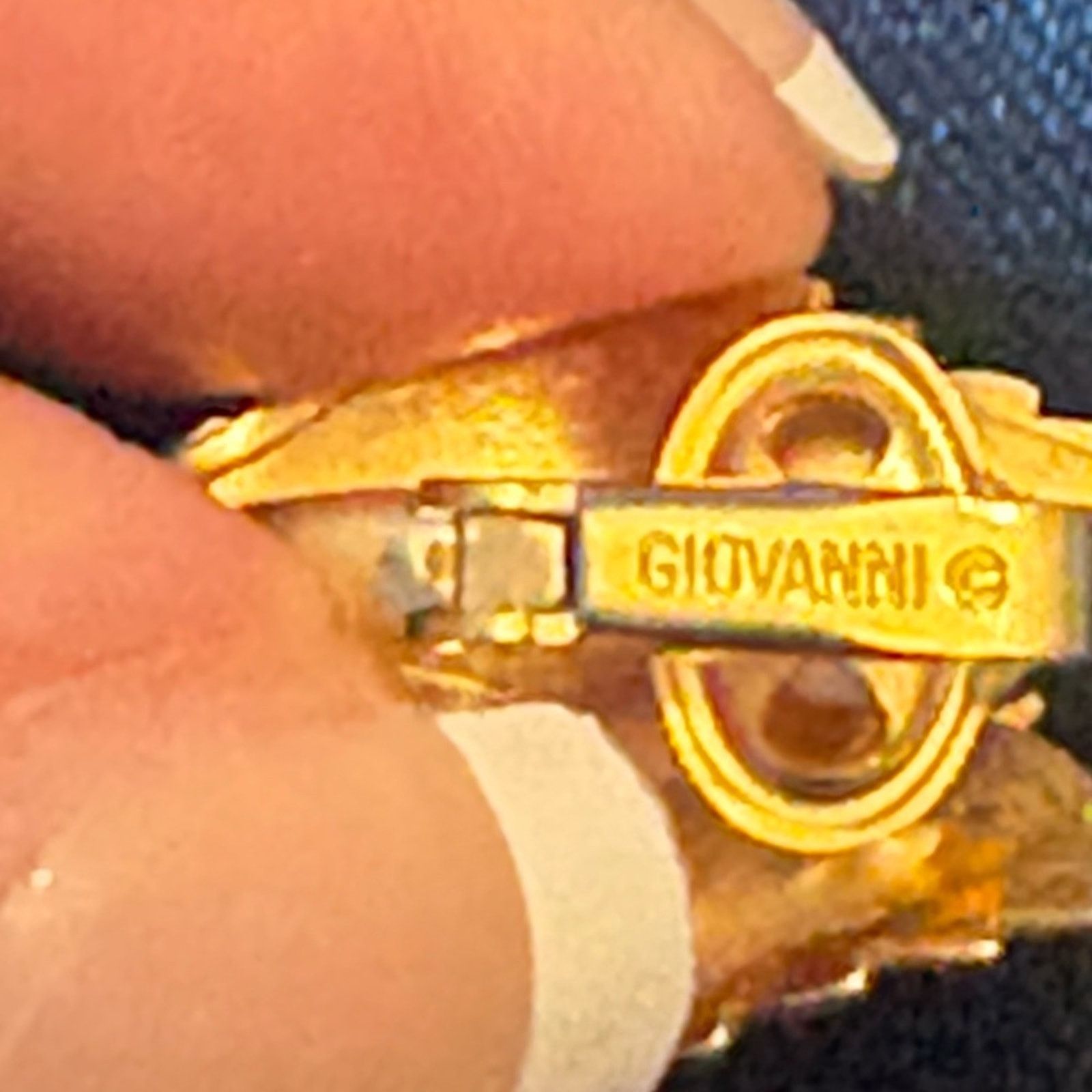 Other Vintage Signed GIOVANNI Double Leaf CLIP ON Earrings Size ONE SIZE - 4 Thumbnail