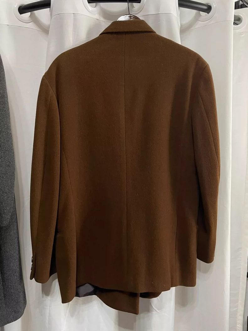 Yohji Yamamoto Yohji Yamamoto Double-breasted brown blazer jacket Size US S / EU 44-46 / 1 - 2 Thumbnail