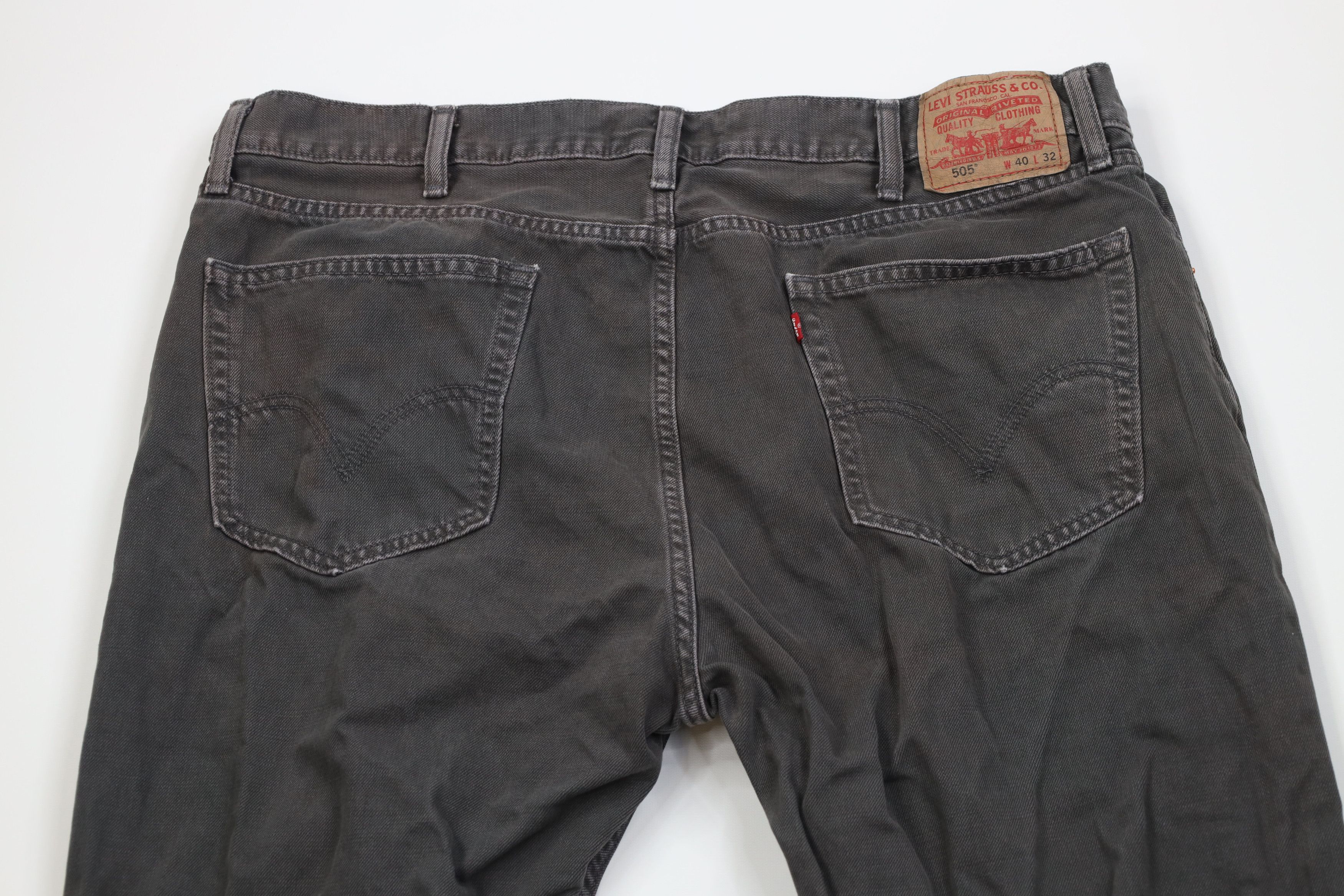 Levi's Vintage Y2K Levis 505 Regular Straight Leg Denim Jeans Gray Size US 40 / EU 56 - 12 Thumbnail