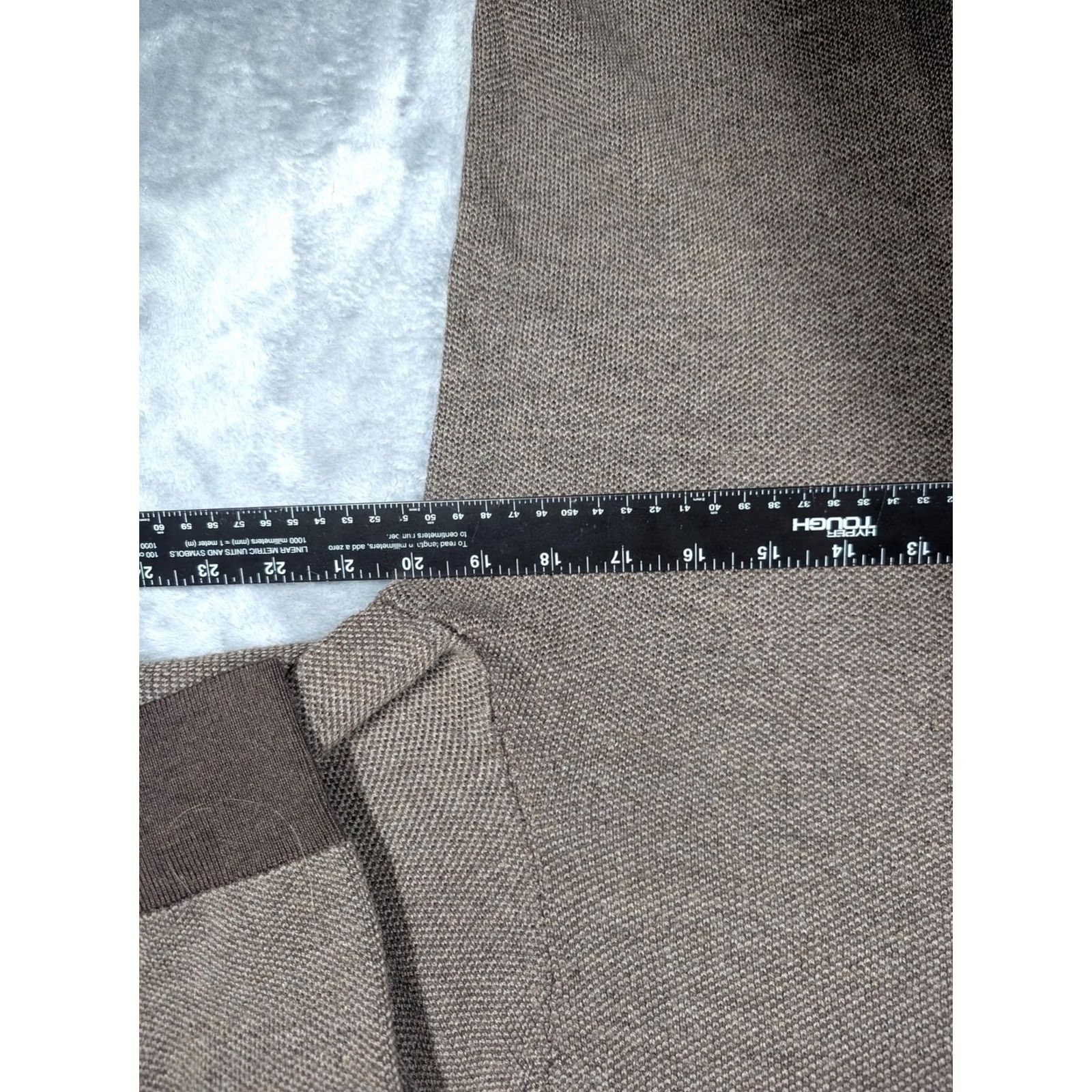 UNTUCKit UNTUCKit Sweater Mens Small Brown 100% Merino Wool Henley Pullover Knit Mock Neck Button Tight-Knit Solid Knit Shirt Mens Size US S / EU 44-46 / 1 - 3 Thumbnail