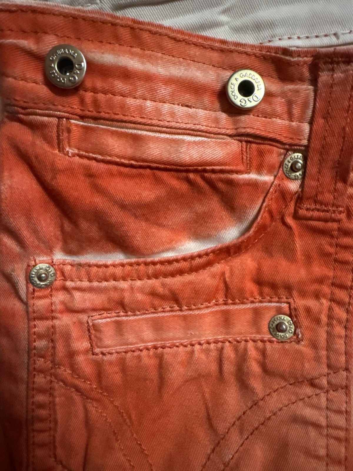 Dolce & Gabbana Flared Orange Claw Mark Dolce & Gabanna Pants. Size 29" - 17 Thumbnail