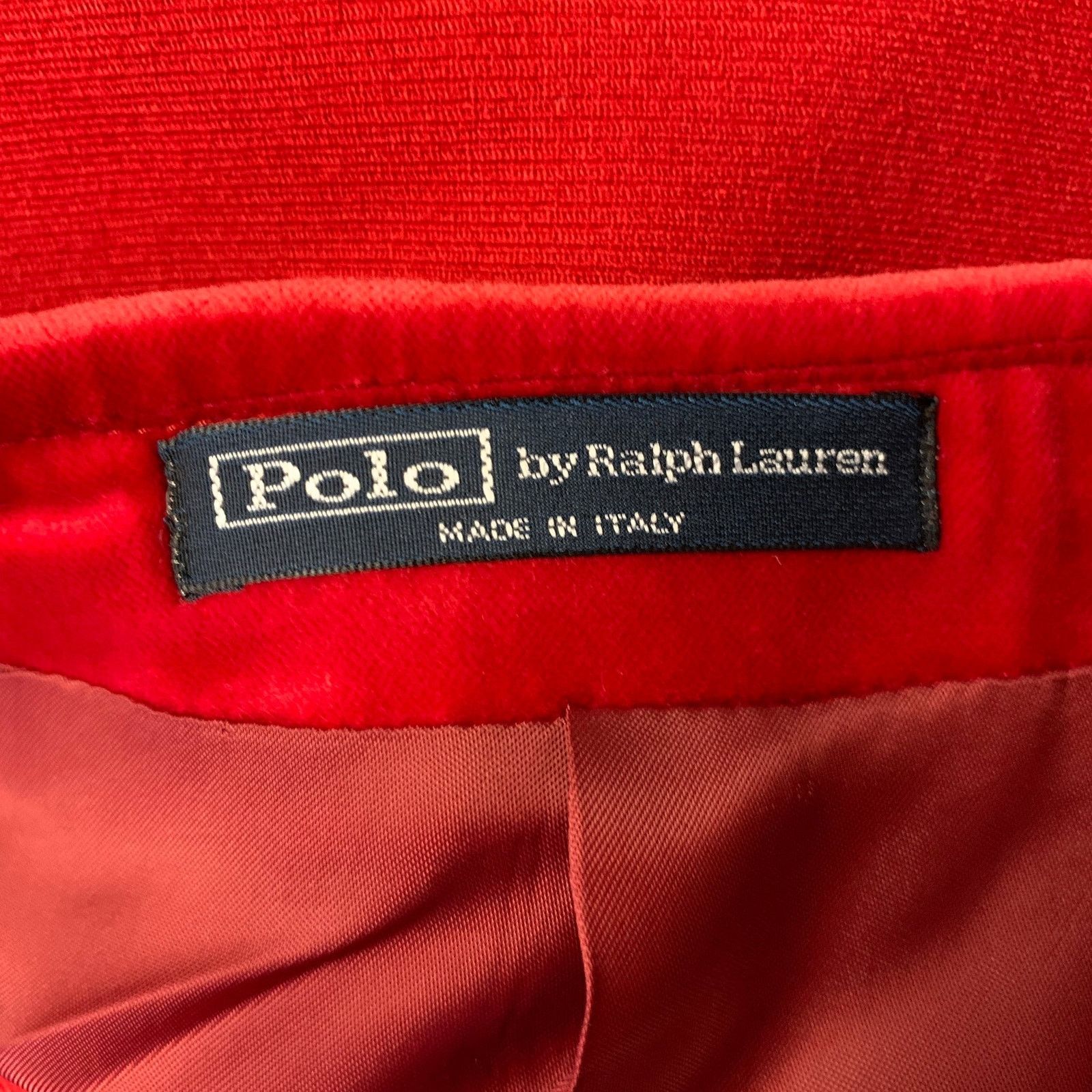 Ralph Lauren RALPH LAUREN Size 44 Red Wool Notch Lapel Sport Coat Size 44R - 7 Thumbnail