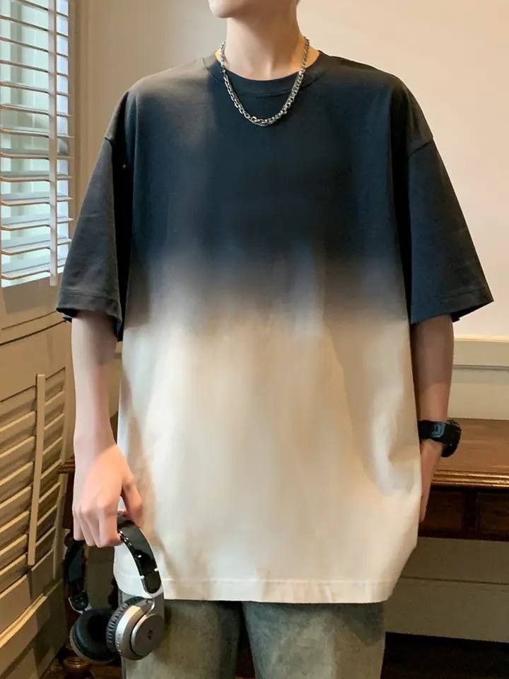 Gradient Cotton Oversize T-Shirt