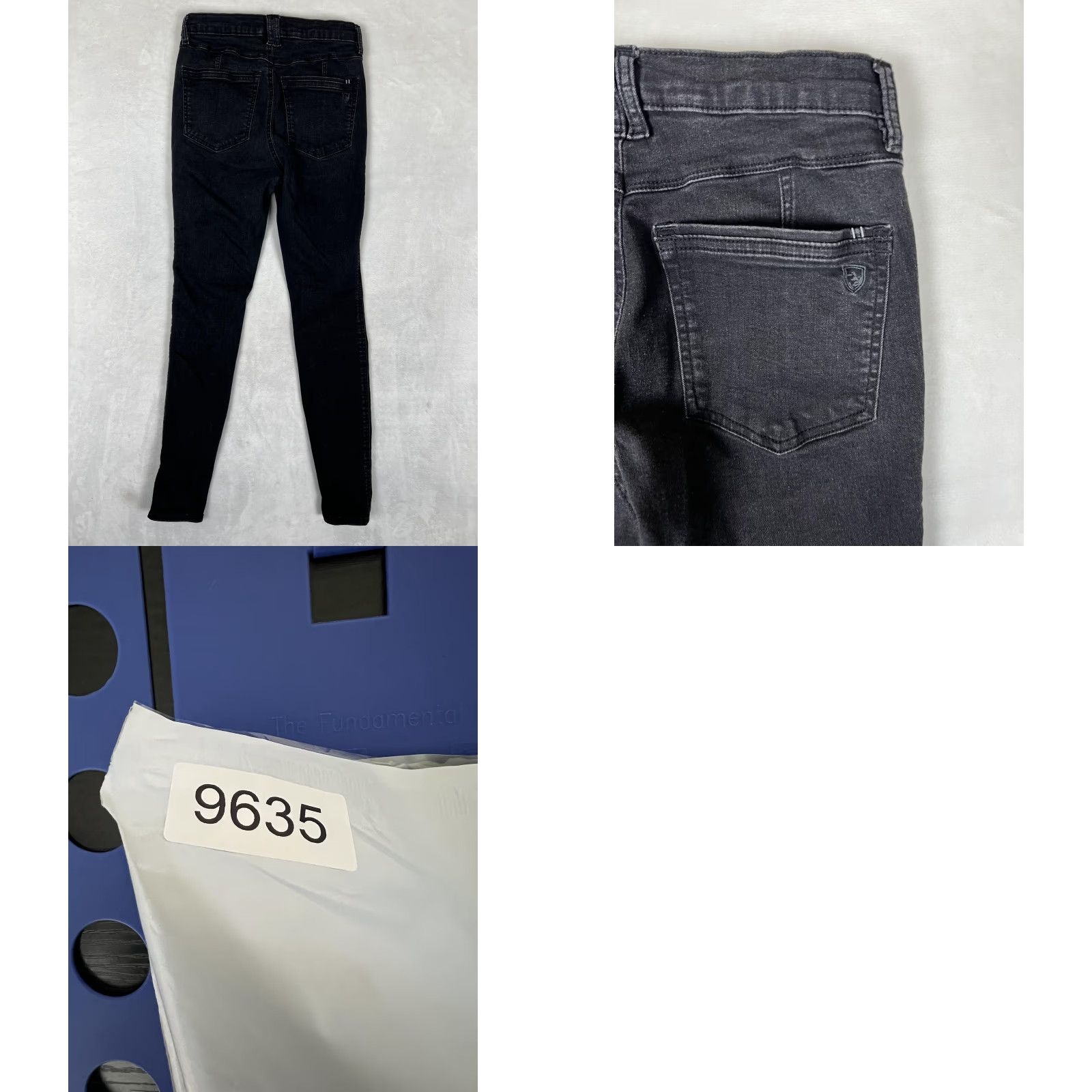 Denime Kuhl Jeans Womens 10 Black Dark Wash Slim Fit Skinny Stretch Denim Pants Casual Size 32" / US 10 / IT 46 - 8 Thumbnail