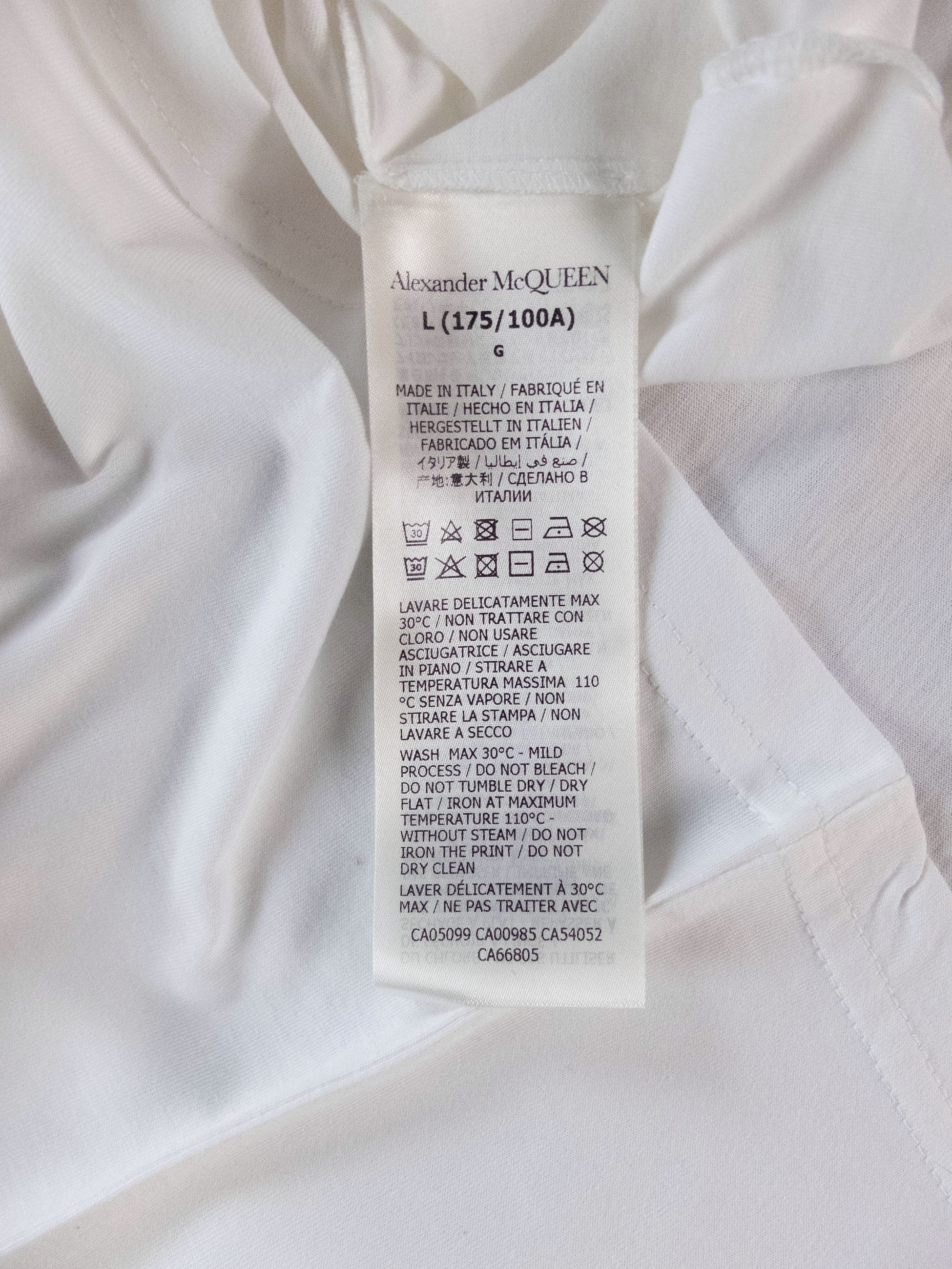 Alexander McQueen ALEXANDER MCQUEEN white Stud Harness t-shirt Large q Size US L / EU 52-54 / 3 - 7 Thumbnail