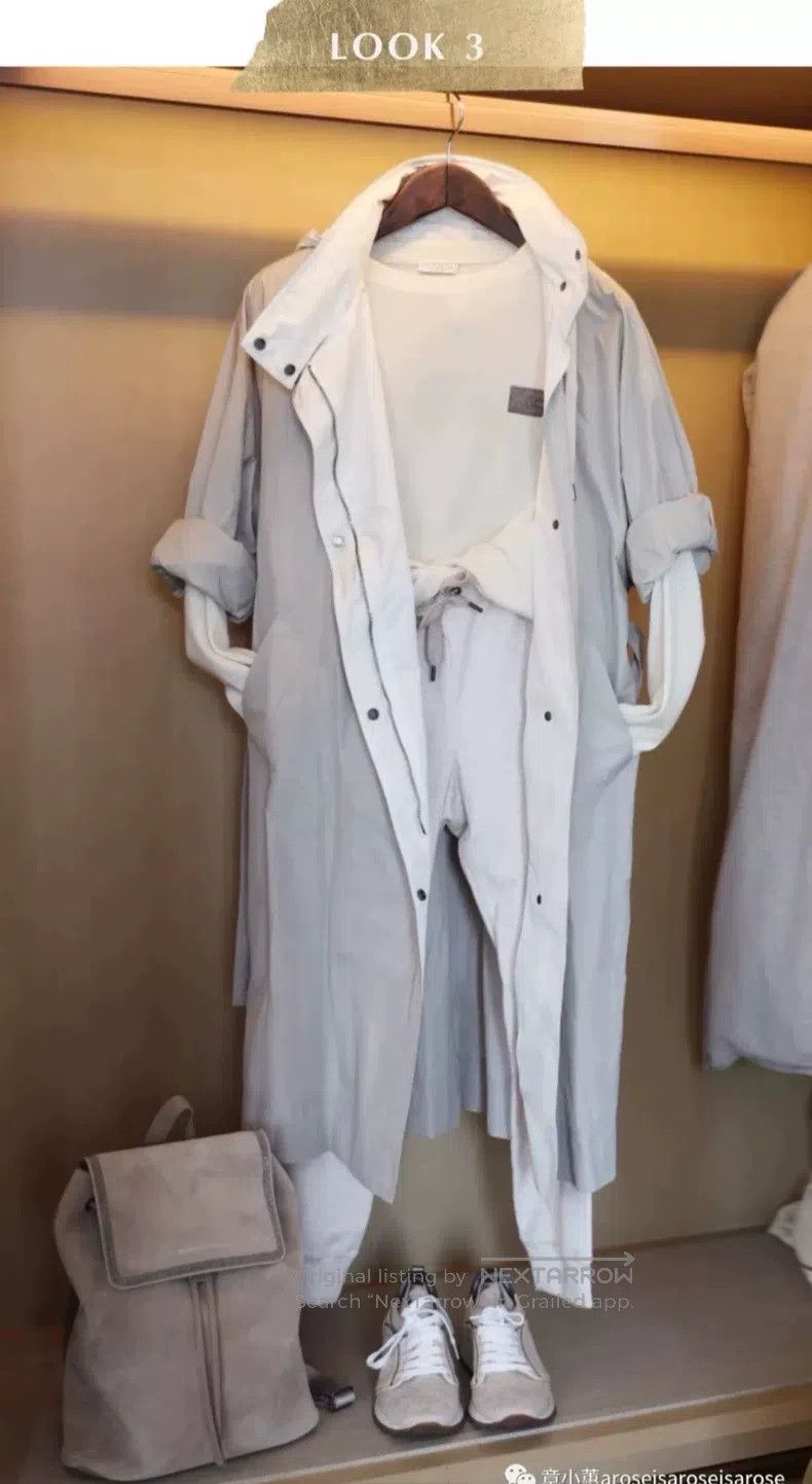 Brunello Cucinelli Brunello Cucinelli White Long Coat Size XS / US 0-2 / IT 36-38 - 7 Thumbnail