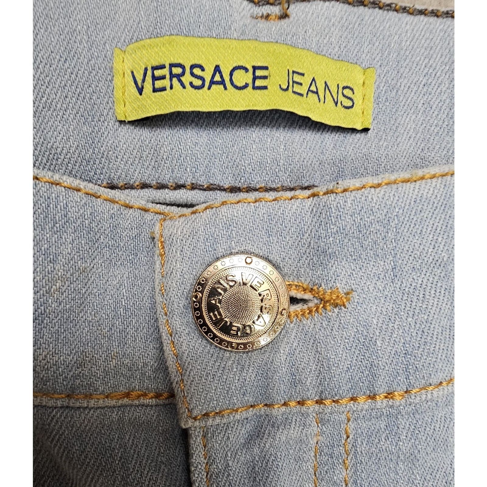 Versace VERSACE Vintage Womens Jeans Low Waist & Skinny Jeans 25 Size 25" / US 0 / IT 36 - 7 Thumbnail