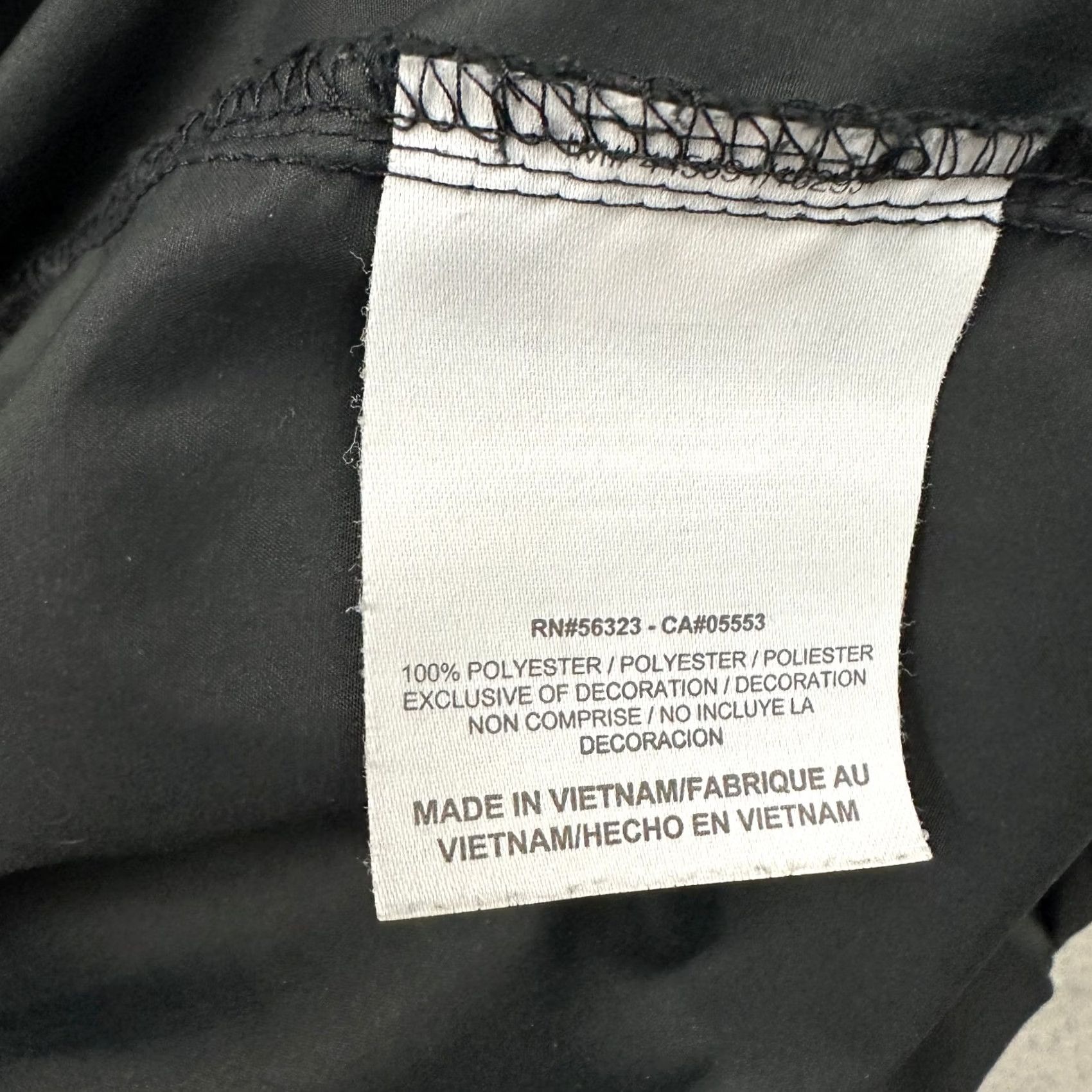 Nike Nike Pants Men L Black Solid Elastic Waist Drawstring Pockets Track Size US 33 - 7 Thumbnail
