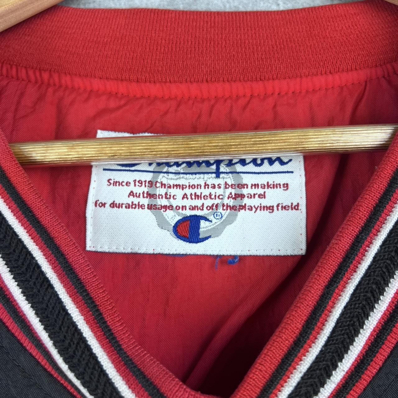 Vintage Vintage Red 90s Champion Crewneck Windbreaker Fits XL Size US XL / EU 56 / 4 - 5 Thumbnail