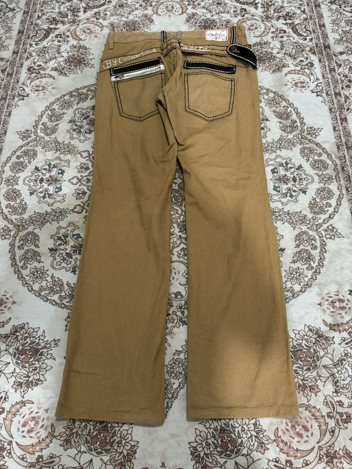 Japanese Brand Vintage Lolita Japan Brown Jeans Size US 36 / EU 52 - 5 Thumbnail