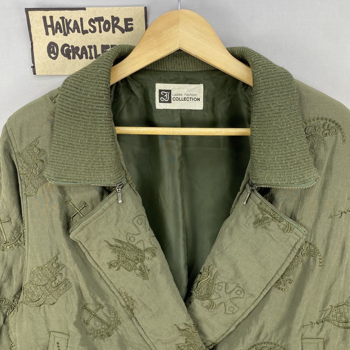 Japanese Brand Vintage Double Collar Embroidery Pattern Coat Jacket Size S / US 4 / IT 40 - 7 Thumbnail