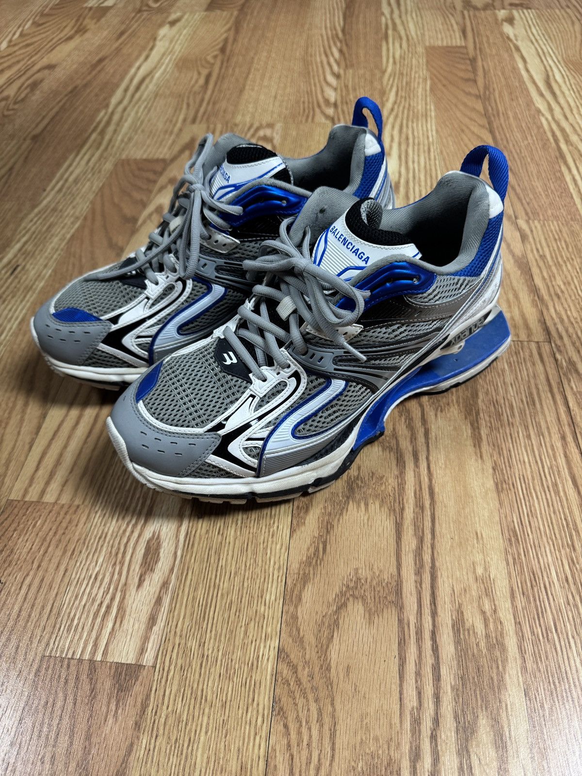 Balenciaga Balenciaga Blue|Silver|White X-Panders Size US 9 / EU 42 - 1 Thumbnail