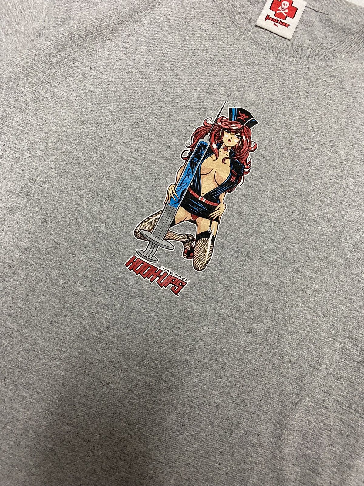 Hook-Ups × Vintage Insane Y2K Grail Skater 90s/2000s Hookups Syringe Girl Tee L Size US L / EU 52-54 / 3 - 2 Thumbnail
