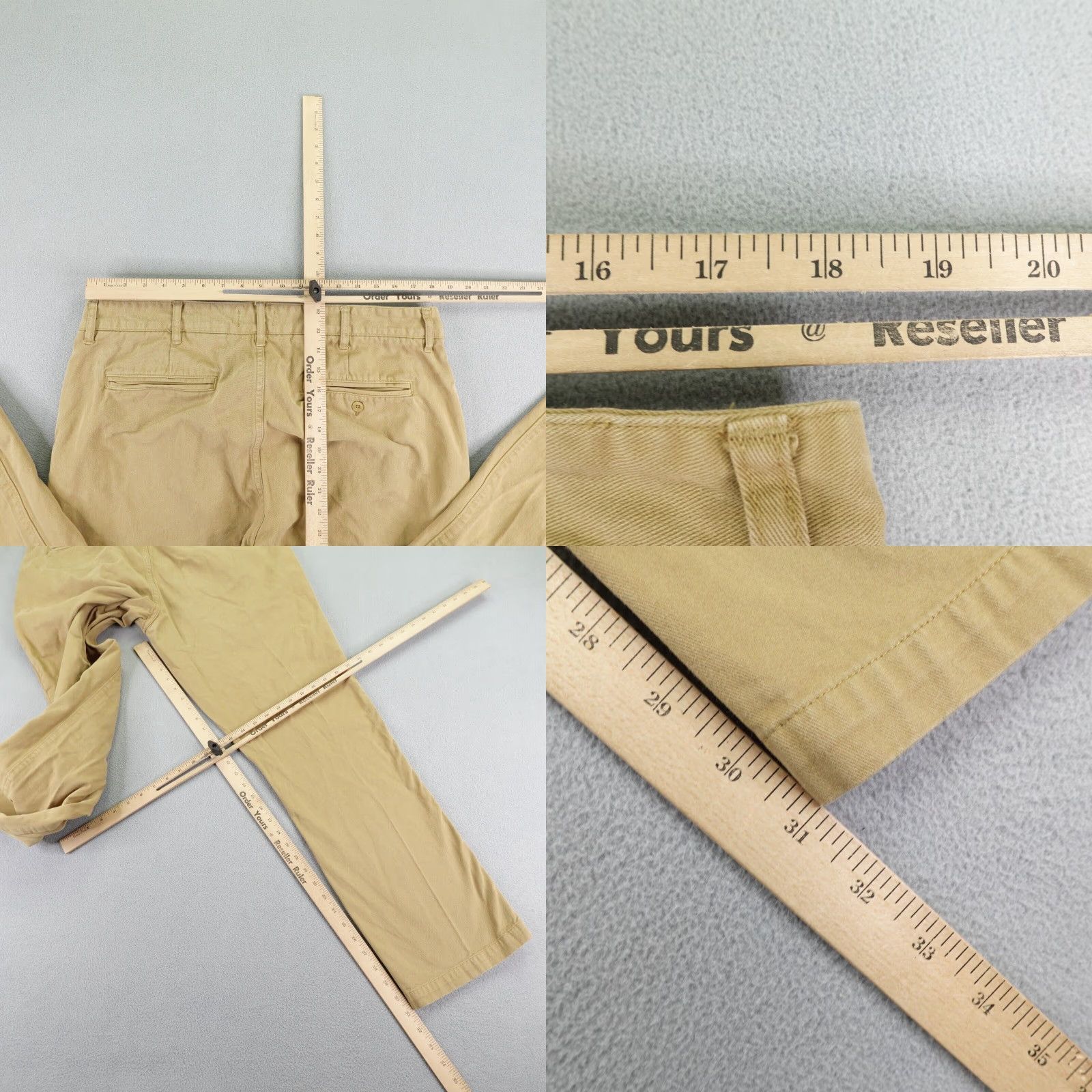 Taylor Stitch TAYLOR STITCH Chino Pants Men 38x32 Khaki Straight Utility Work Beige Regular Size US 37 - 8 Thumbnail