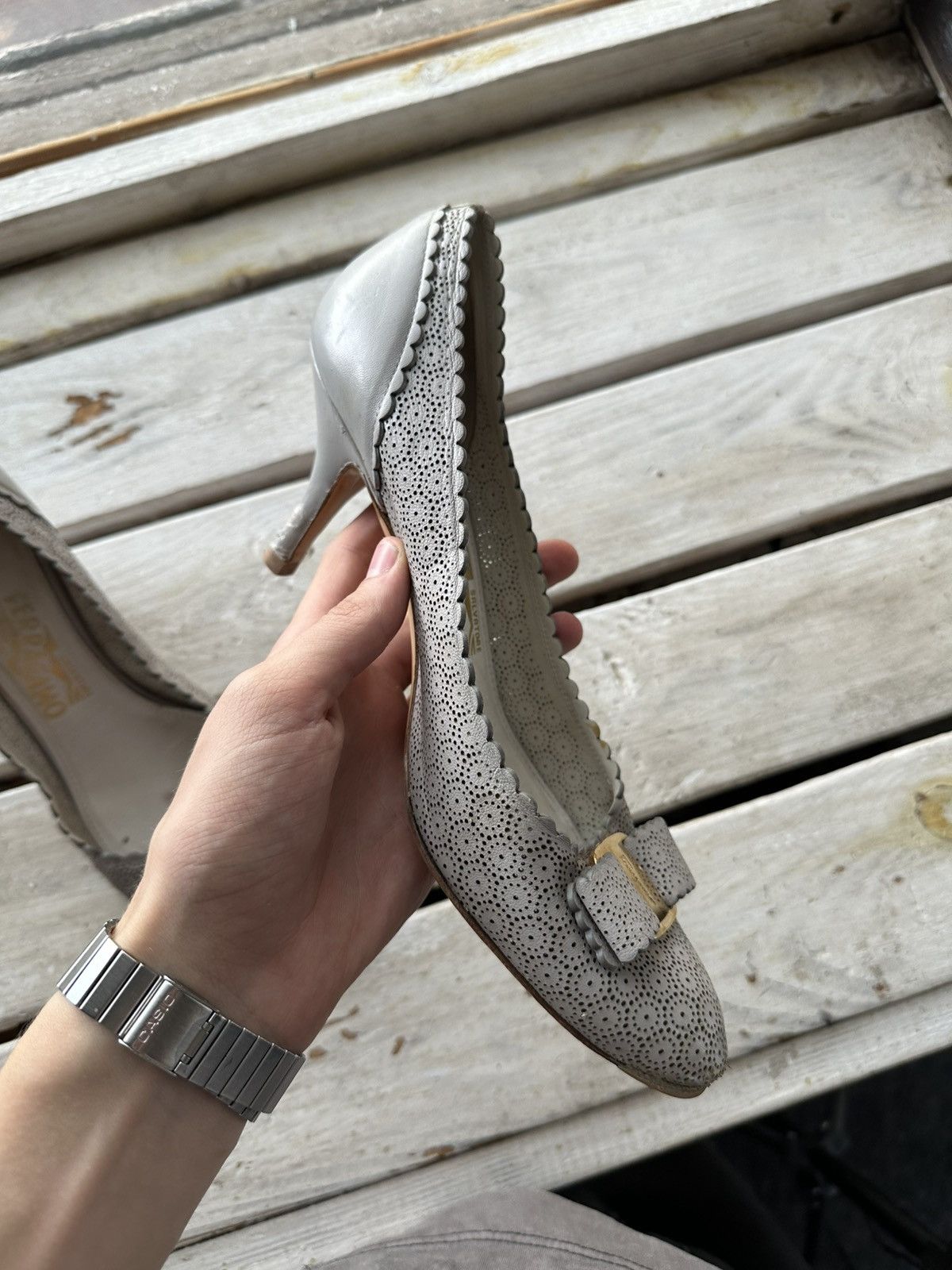 Salvatore Ferragamo RARE❗️Salvatore Ferragamo Women Shoes flats heels Size US 8 / IT 38 - 11 Thumbnail