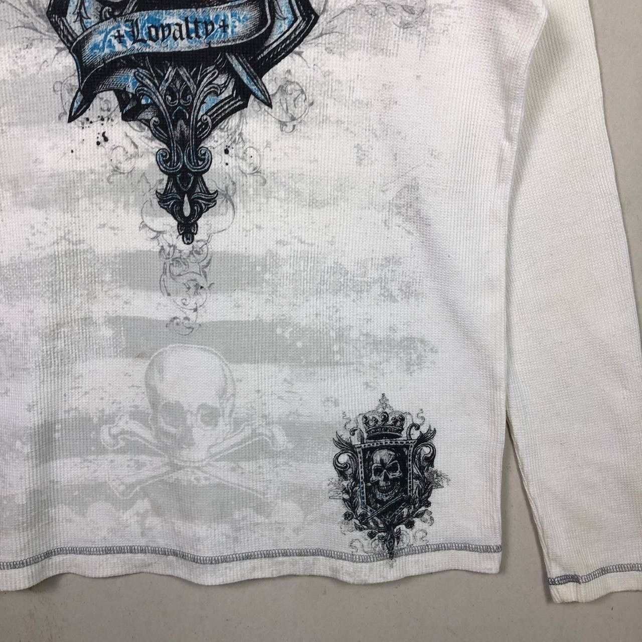 Affliction No Boundaries Wings Skull White T-Shirt Rapper Hiphop Size US M / EU 48-50 / 2 - 4 Thumbnail
