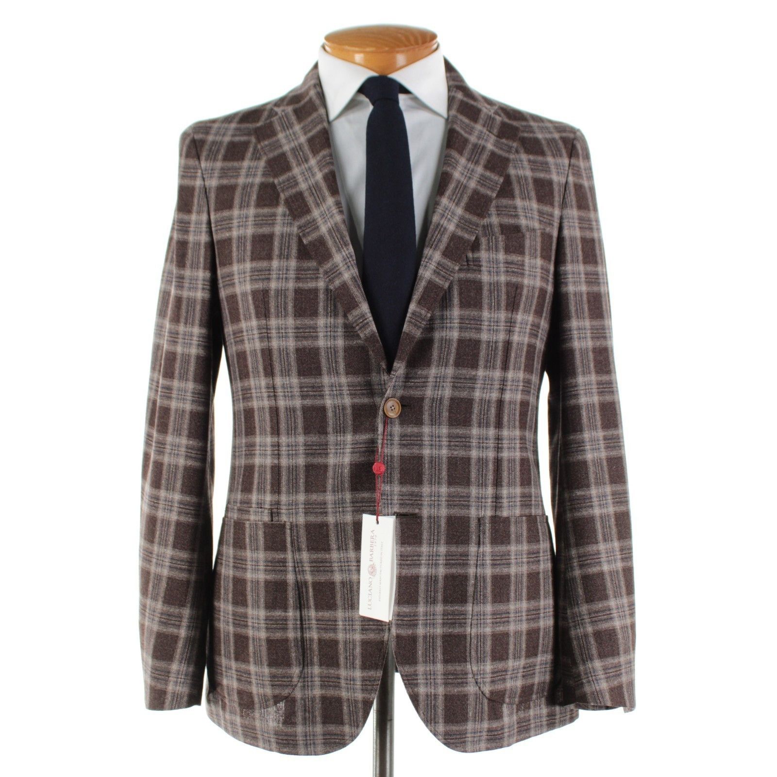 Luciano Barbera Luciano Barbera Sport Coat Size 40 US in Brown Size 40R - 1 Thumbnail