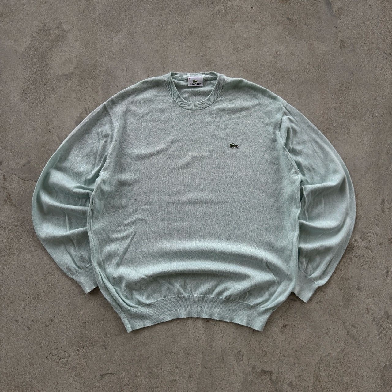 Lacoste Vintage Lacoste Knit Crewneck Sweater Mint Green Size 6 XL Size US XL / EU 56 / 4 - 1 Thumbnail