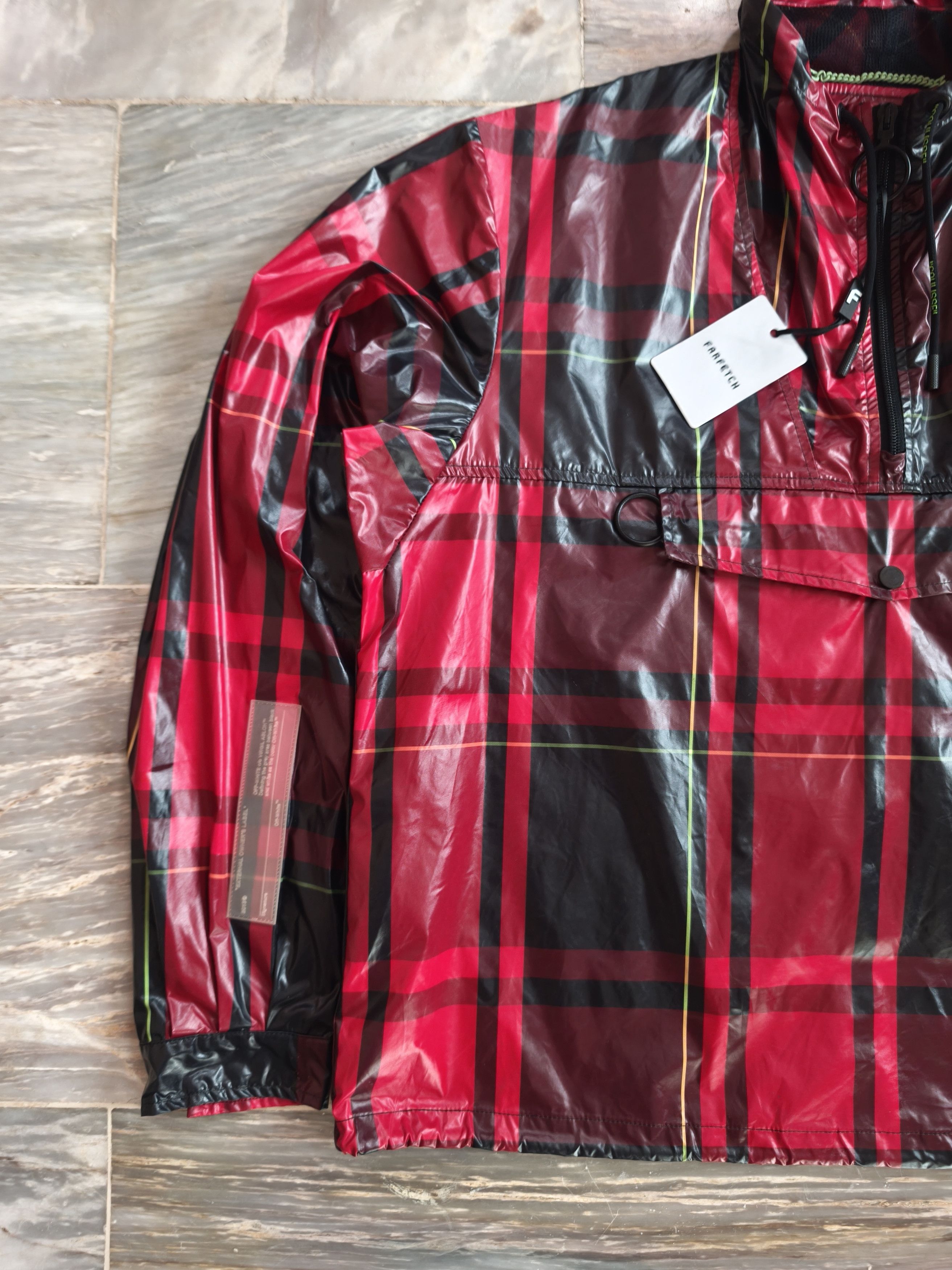Off-White Off-White Red Checked Anorak Jacket - 19ss Size US M / EU 48-50 / 2 - 4 Thumbnail