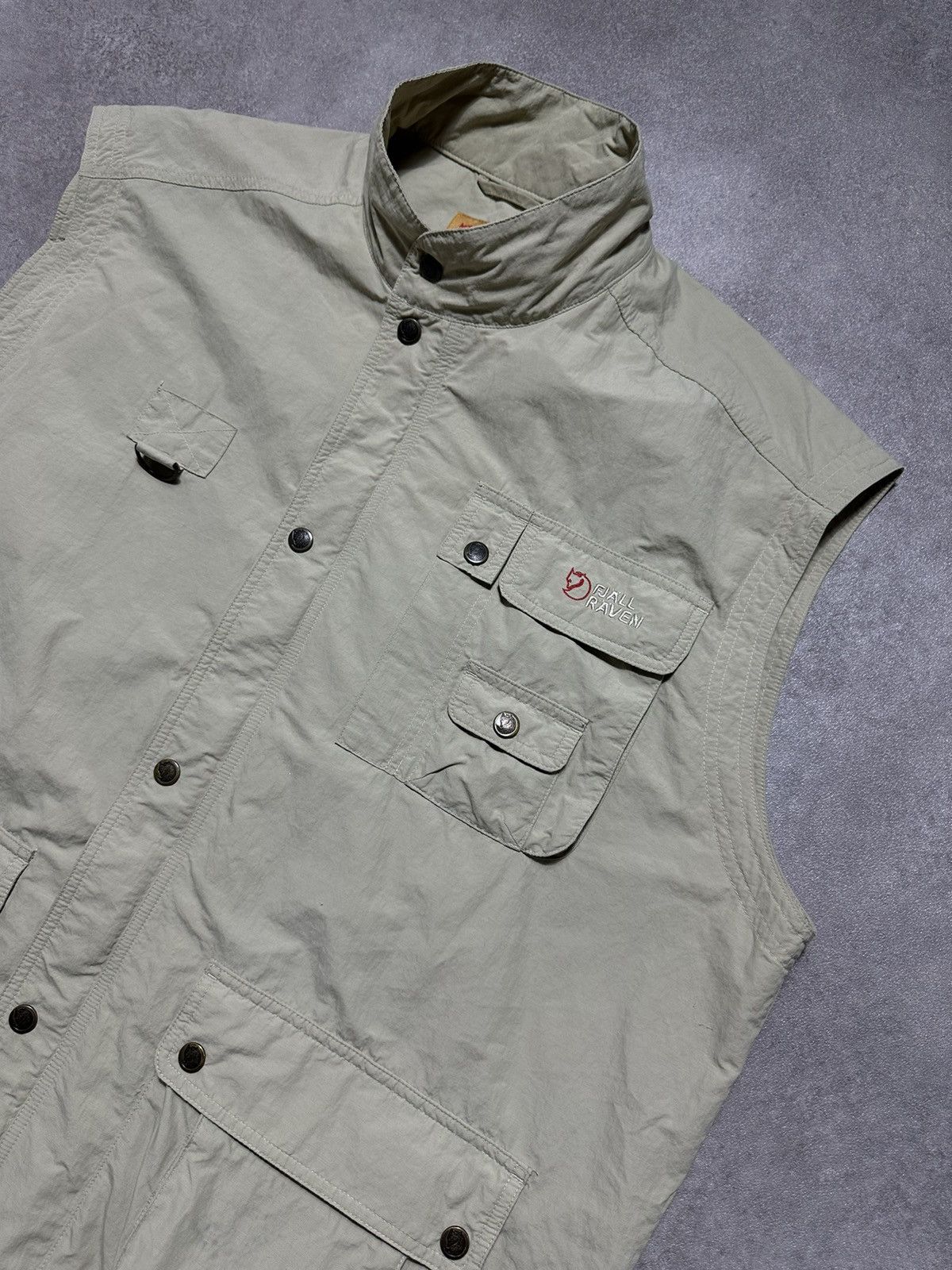 Fjallraven × Vintage Mens Vintage Outdoor Multi pocket Fjallraven G-1000 Vest Size US XL / EU 56 / 4 - 2 Thumbnail