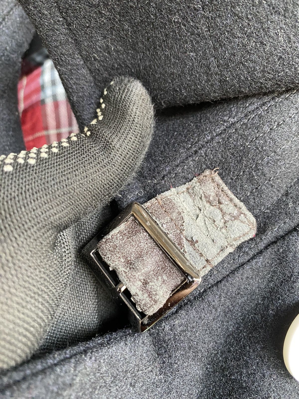 Japanese Brand Vintage Palms and Labske Black Wool Peacoat Plaid Lining Size US M / EU 48-50 / 2 - 13 Thumbnail