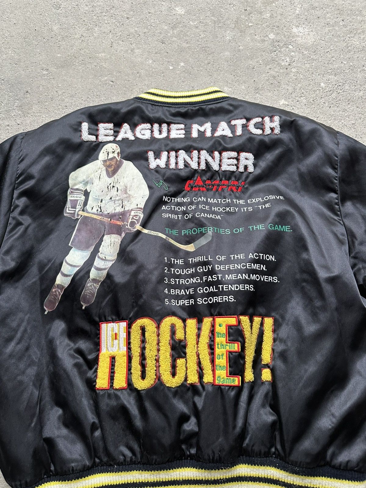 Campia Moda Campri Bomber NHL International Hockey League Vintage XL 56 Size US XL / EU 56 / 4 - 11 Thumbnail