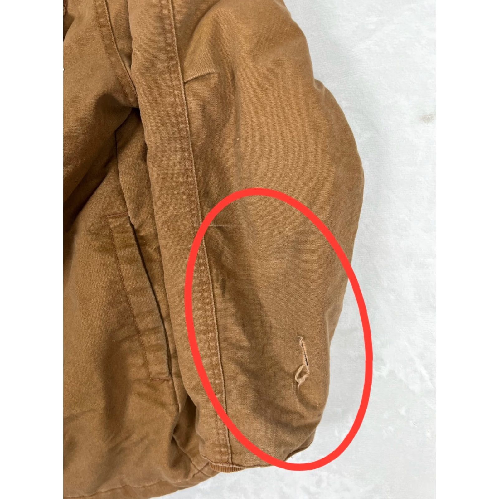 Dickies Dickies Hooded Jacket Duck Canvas Brown Men’s 2XL Quilted Lined Work Coat Bomber Zipper Size US M / EU 48-50 / 2 - 2 Thumbnail
