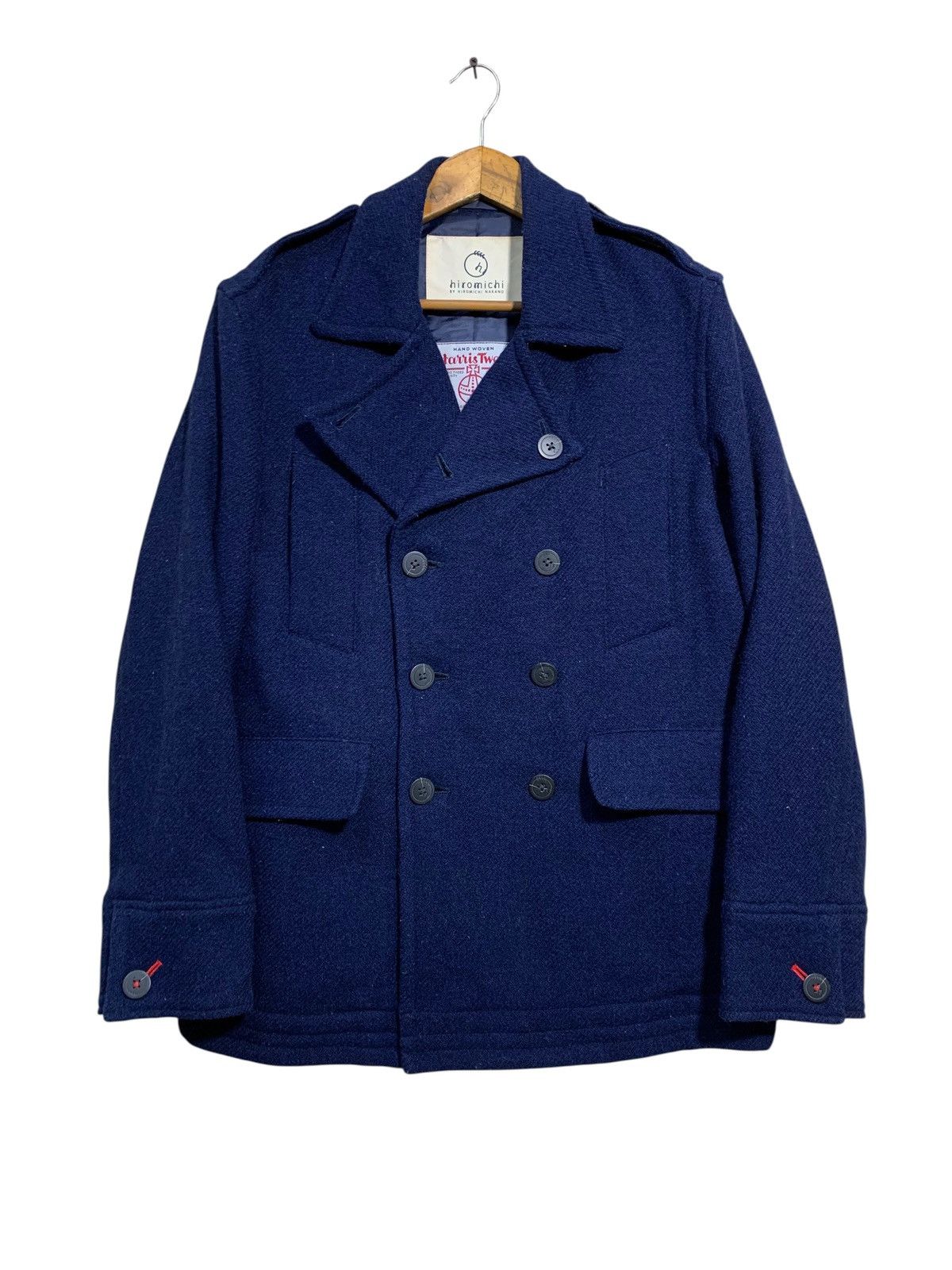 Harris Tweed 🔥HARRIS TWEED X H.NAKANO WOOL DOUBLE BREAST JACKET Size US M / EU 48-50 / 2 - 1 Thumbnail