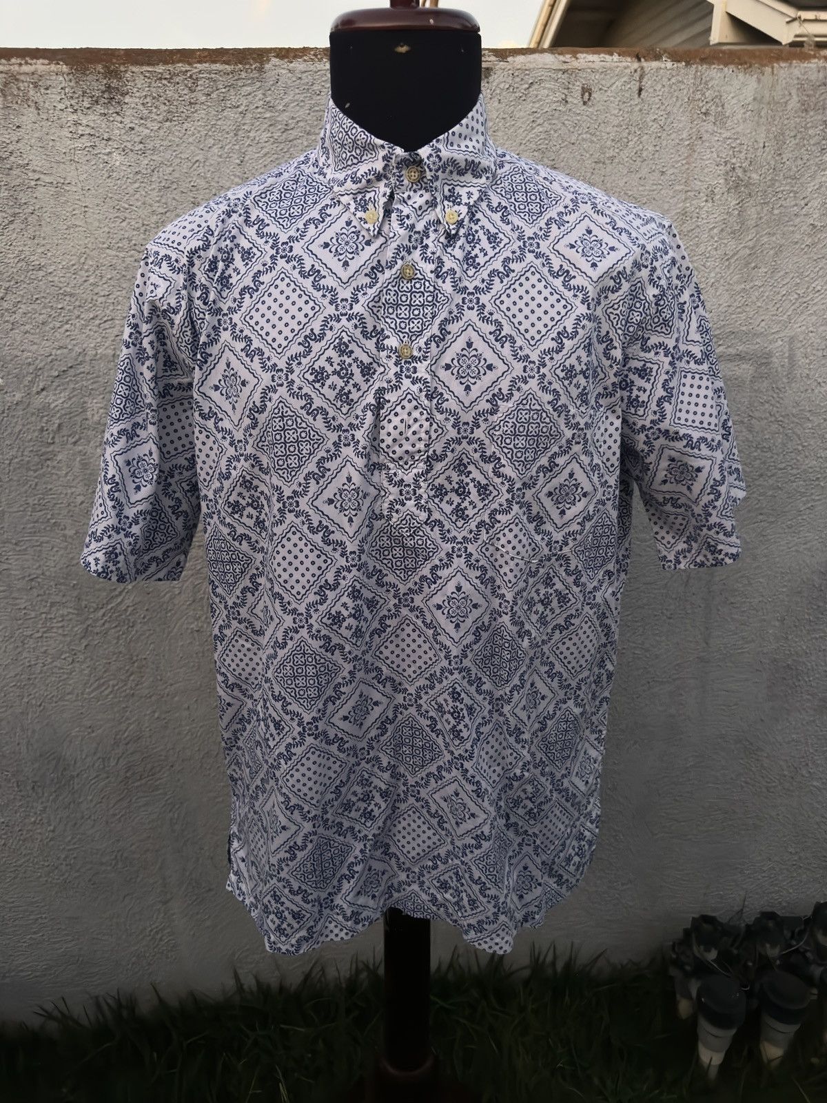 Reyn Spooner PreOwned Reyn Spooner Classic Hawaiian Print Blue Men's M Size US M / EU 48-50 / 2 - 1 Thumbnail