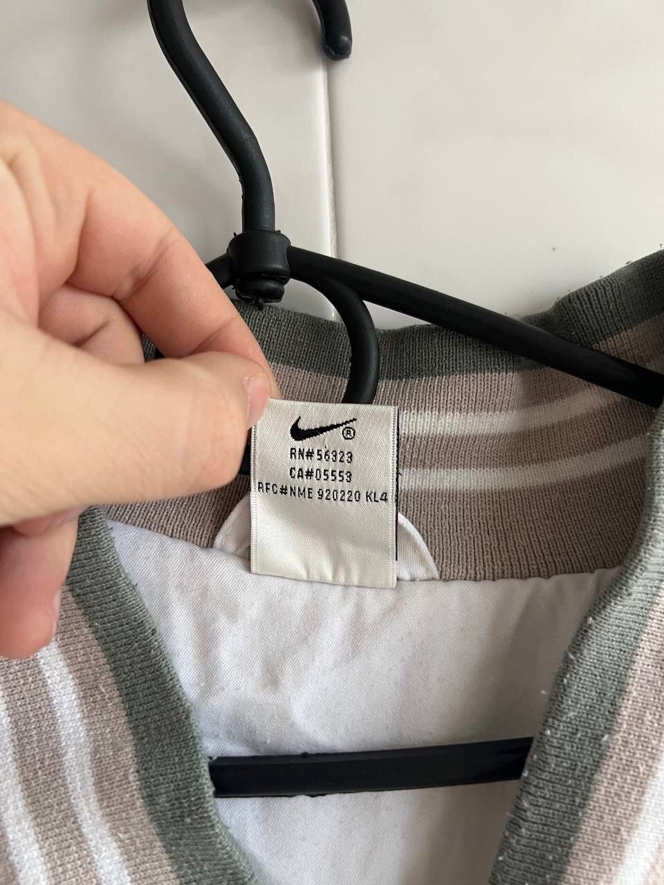 Nike × Vintage 90s Nike Vintage Challenge Court Cotton Bomber Jacket Size US XXL / EU 58 / 5 - 7 Thumbnail