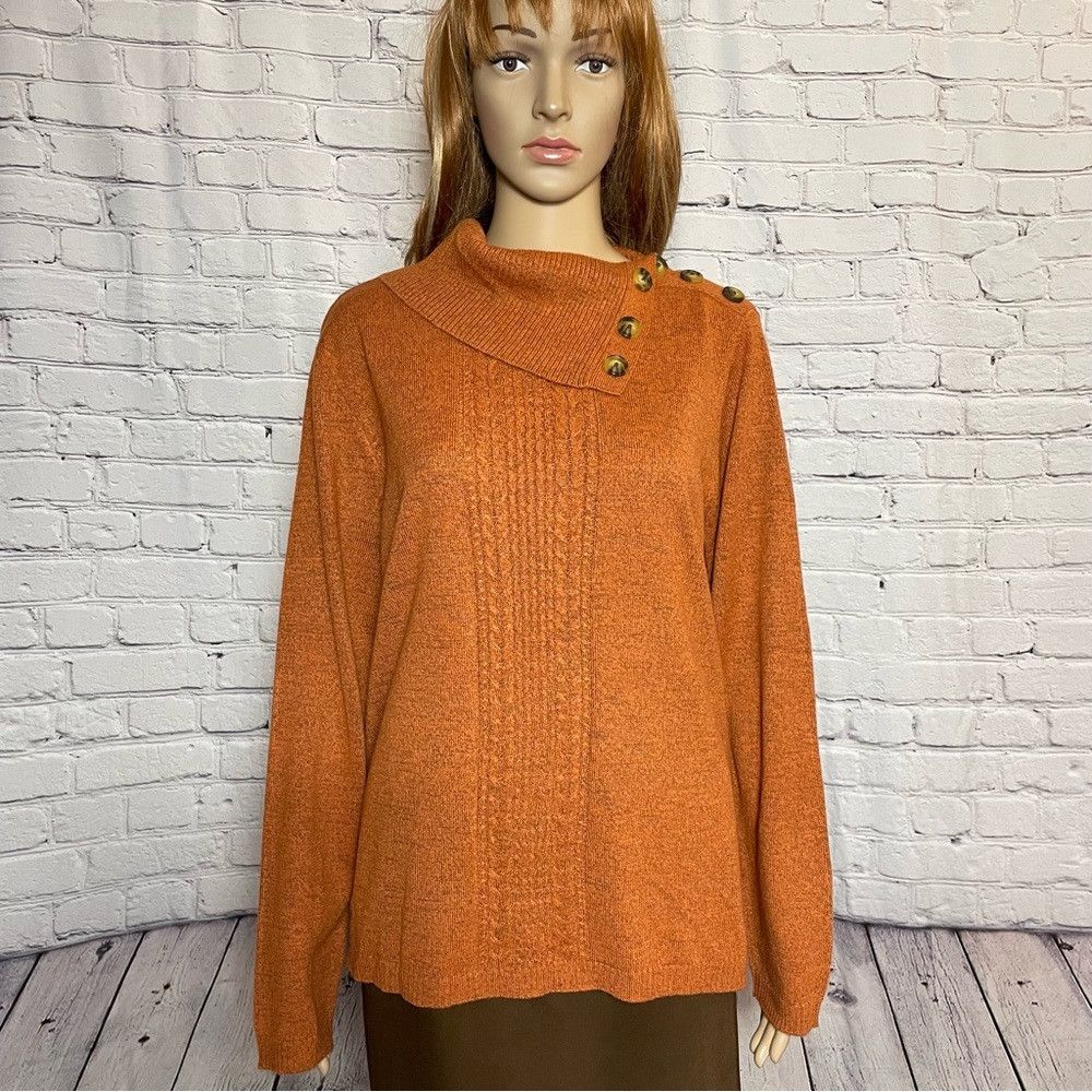 Other New Napa Valley Copper Brown Cowl Shoulder Brown Sweater Si Size L / US 10 / IT 46 - 1 Thumbnail