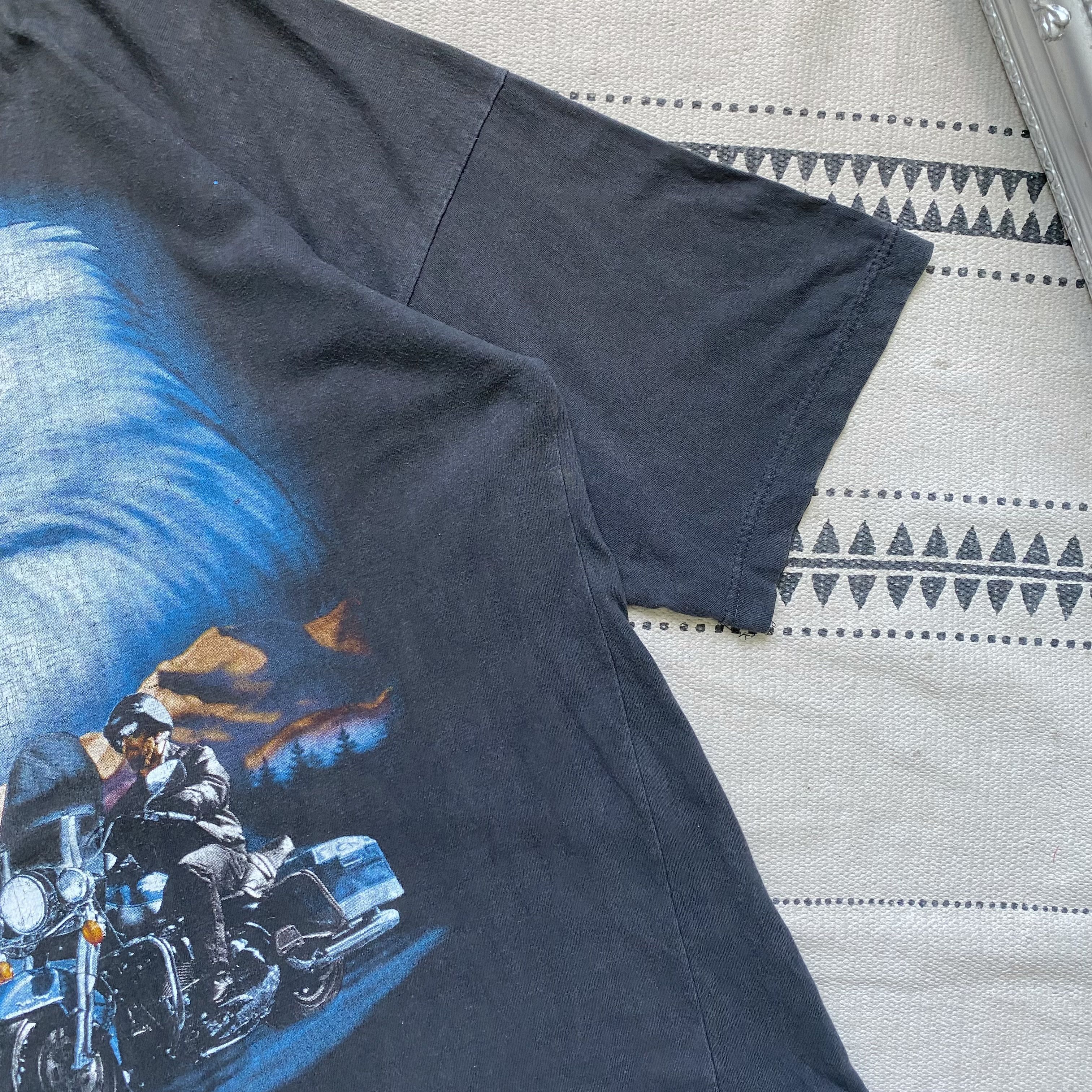 Harley Davidson 🦅 Vintage 90s USA Eagle Biker tee Harley Davidson vibe Size US M / EU 48-50 / 2 - 4 Thumbnail