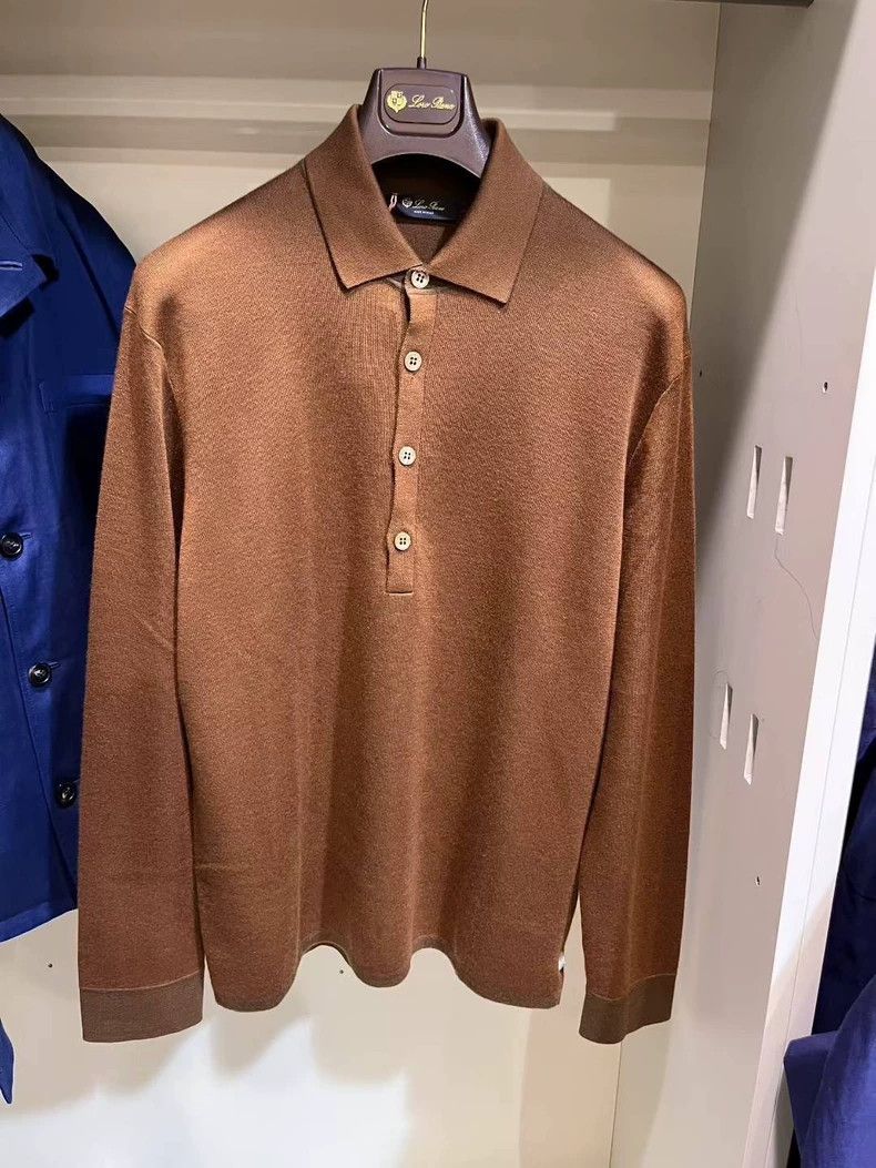 Loro Piana Loro Piana Men's Cashmere Silk Polo - dmc Size US M / EU 48-50 / 2 - 1 Thumbnail