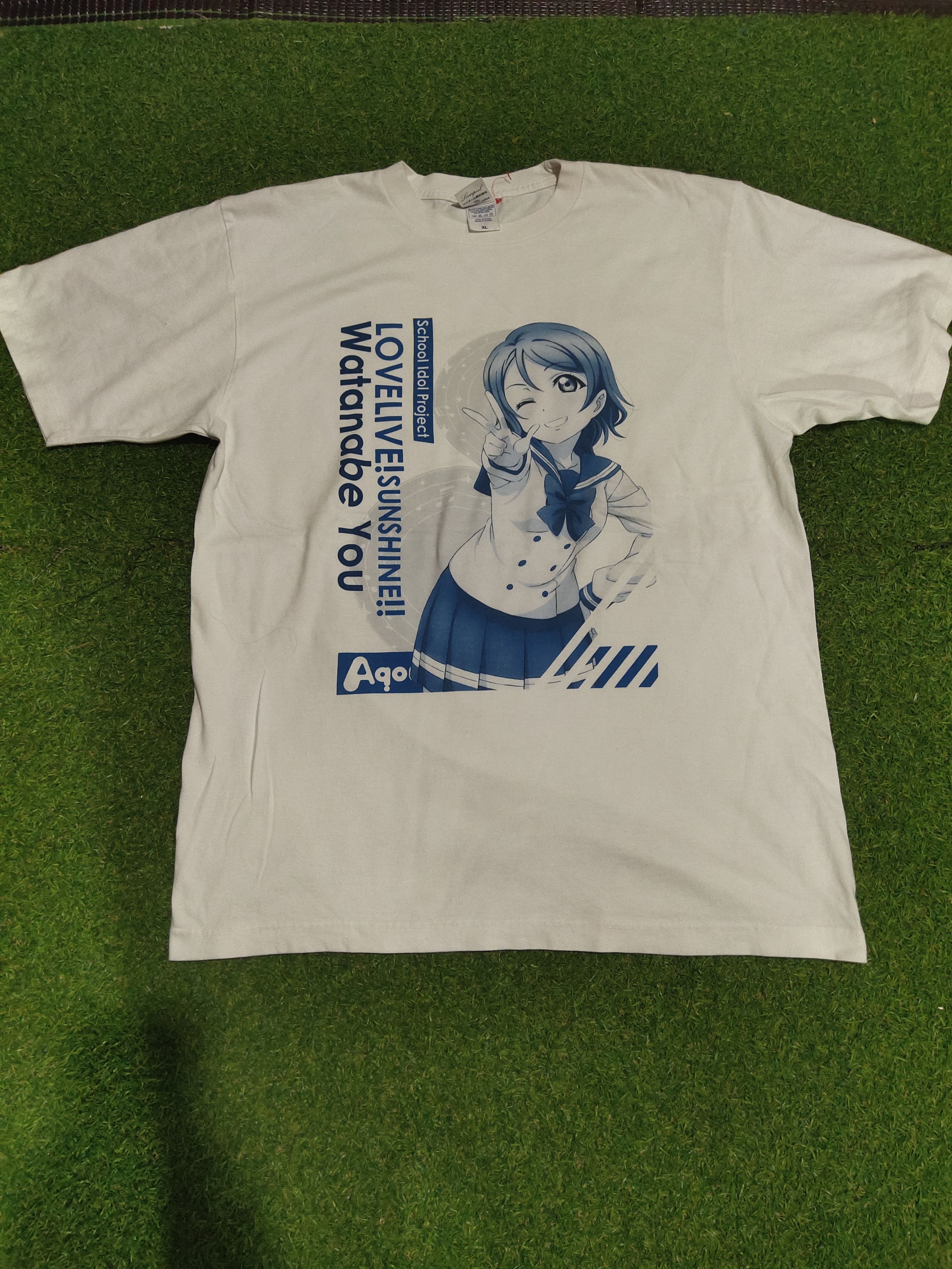 Anime × Vintage LOVE LIVE SUNSHINE AQUORS WATANABEA YOU ANIME WAIFU Size US XL / EU 56 / 4 - 5 Thumbnail
