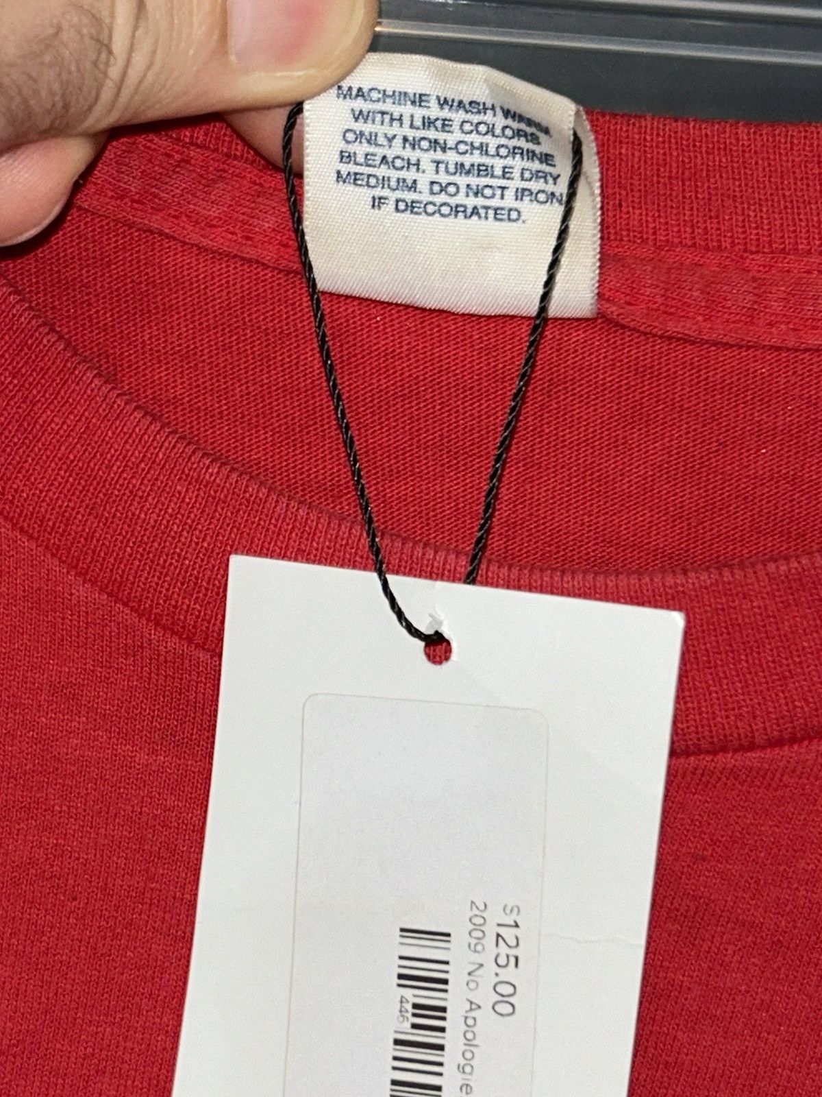 Supreme No Apologies Tee Shirt SS09 size Large